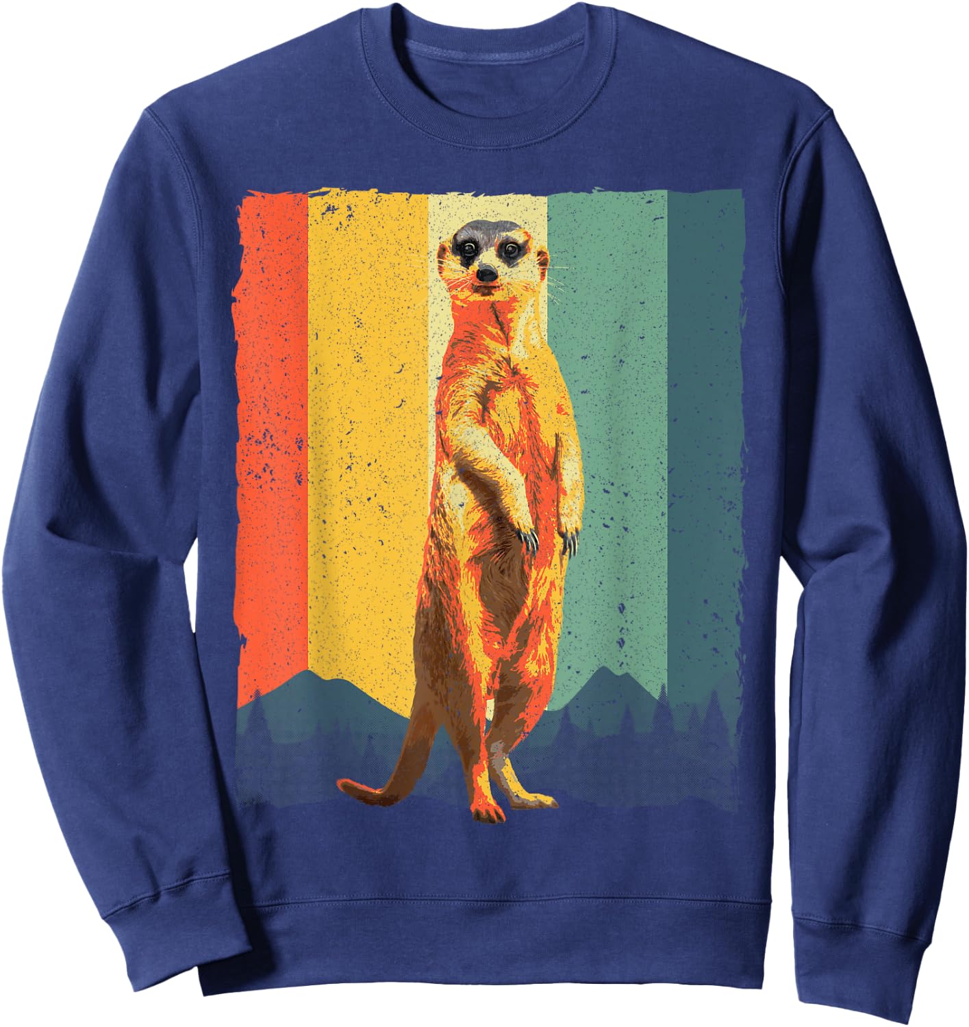 Funny Meerkat Design Women Mongoose Mierkat Lovers Sweatshirt - Sweatshirt | Navy