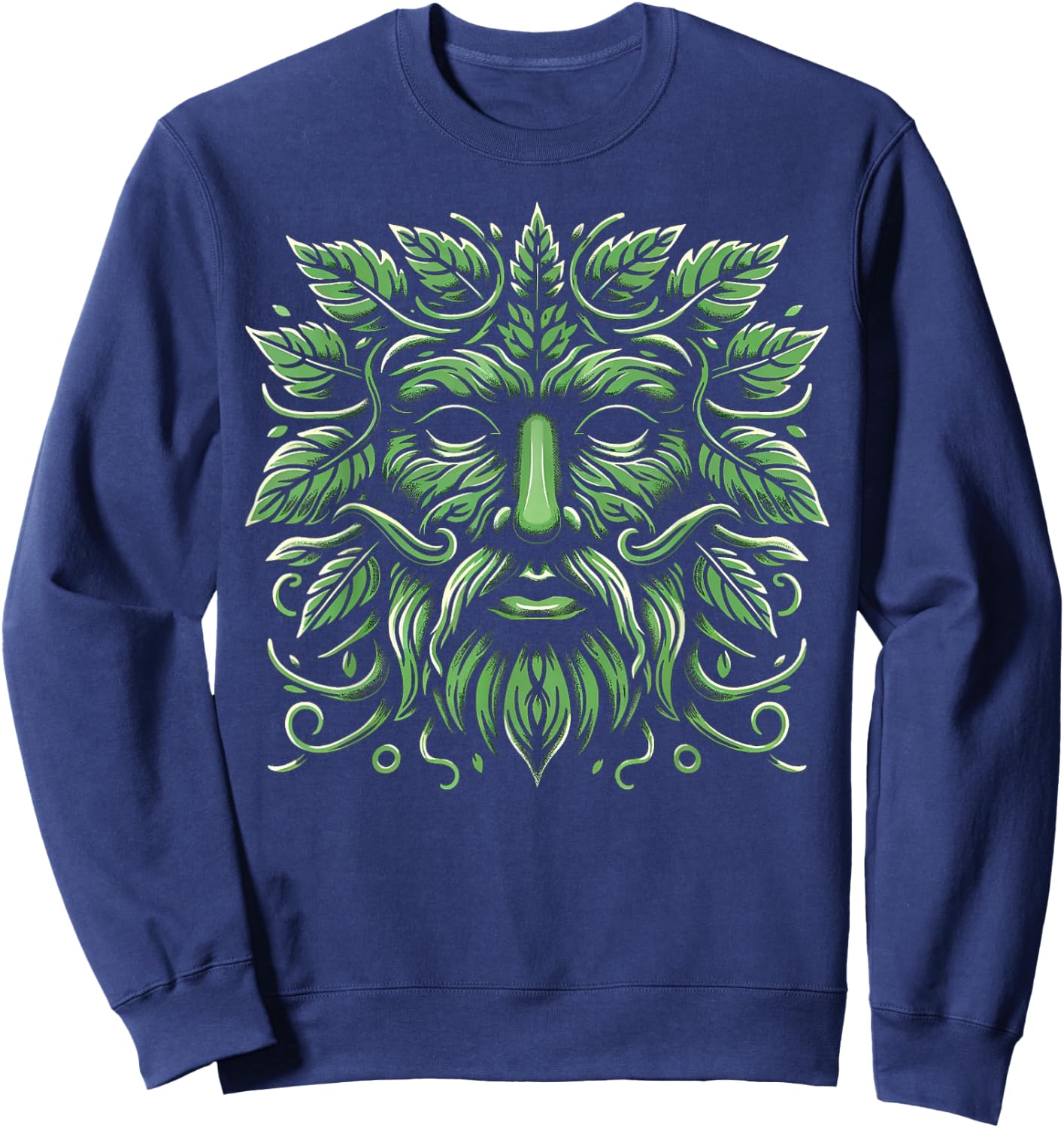 Green Man Botanical Greenman Women Kids Gardeners Sweatshirt - Sweatshirt | Navy