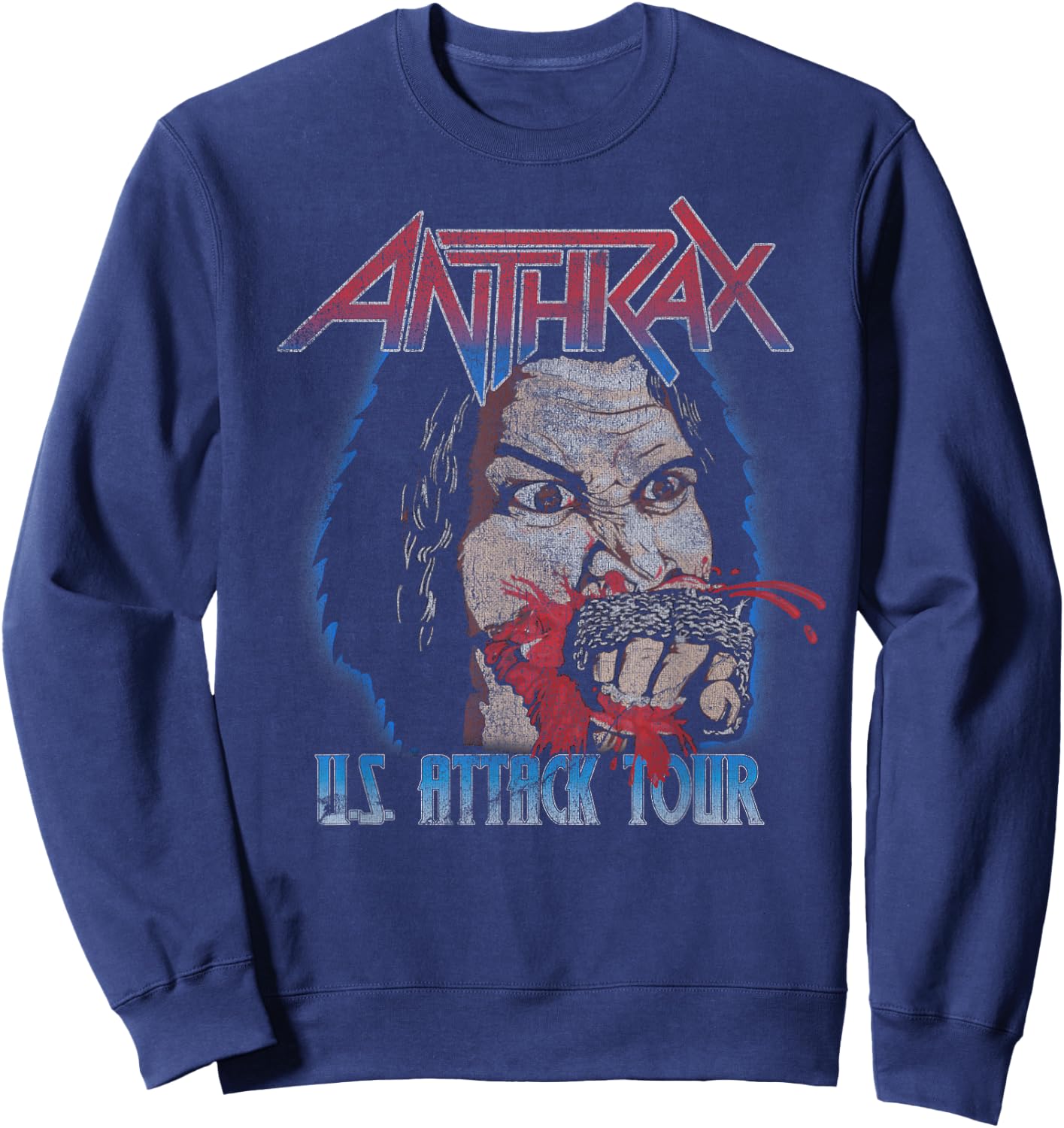 Anthrax – U.S Attack Tour Sweatshirt - Sweatshirt | Navy