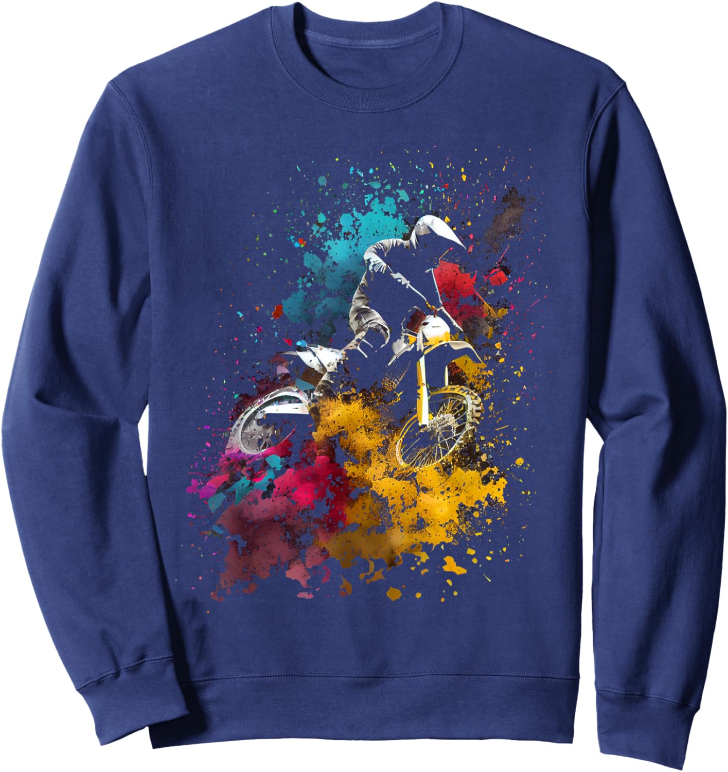 Motocross Enduro Supermoto Bike Dirt Biker Gift Sweatshirt - Sweatshirt | Navy