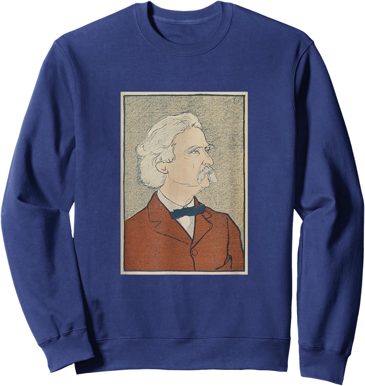 Vintage Mark Twain Portrait (1898) Sweatshirt - Sweatshirt | Navy