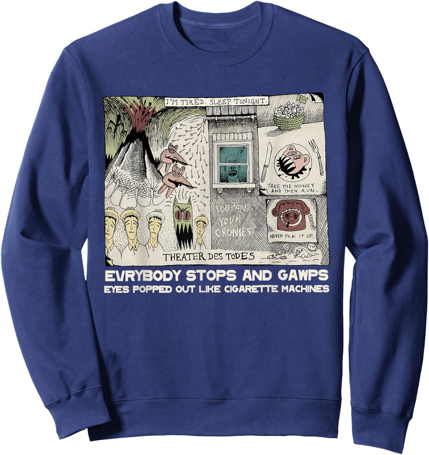 Classic Radio Music Rock 80s 90s Vintage Retro Radiomusic Sweatshirt - Sweatshirt | Navy