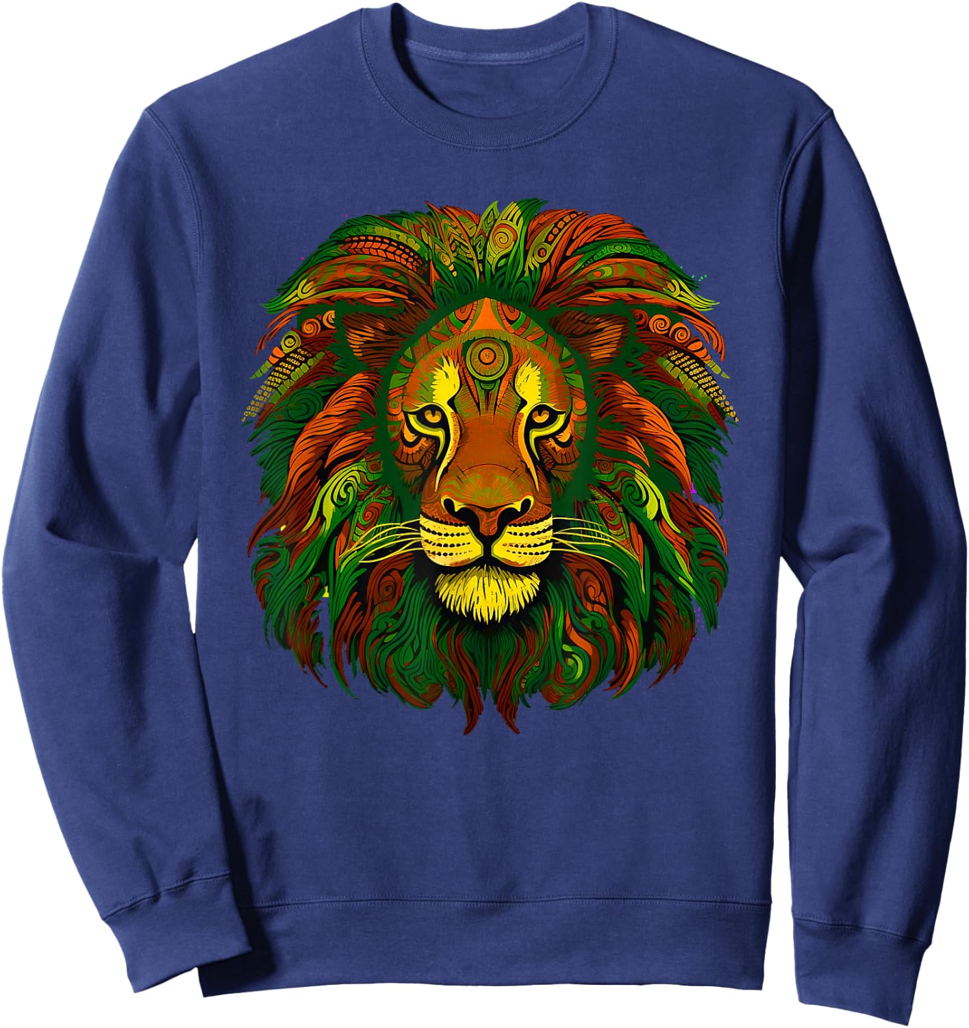 Cool LEO Awesome Lion Zodiac Birthday Sign Women Legend Crew Sweatshirt - Sweatshirt | Navy