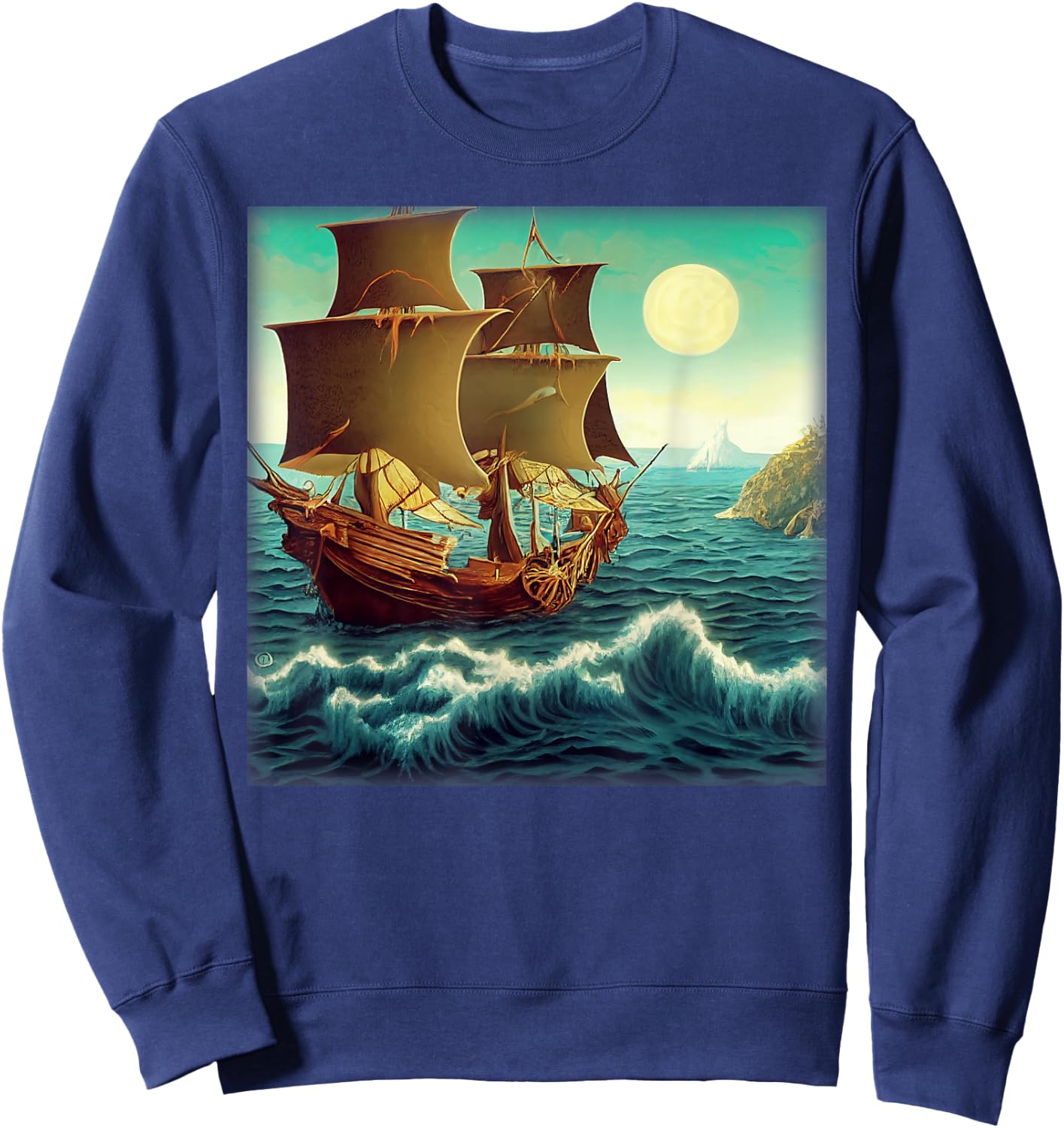A Background Pirate In Monkey's Island Sweatshirt - Sweatshirt | Navy