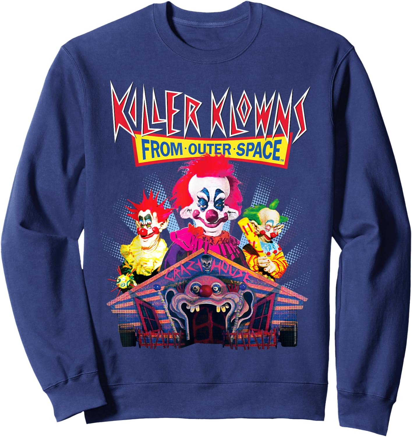 Killer Klowns from Outer Space Crazy House Sweatshirt - Sweatshirt | Navy