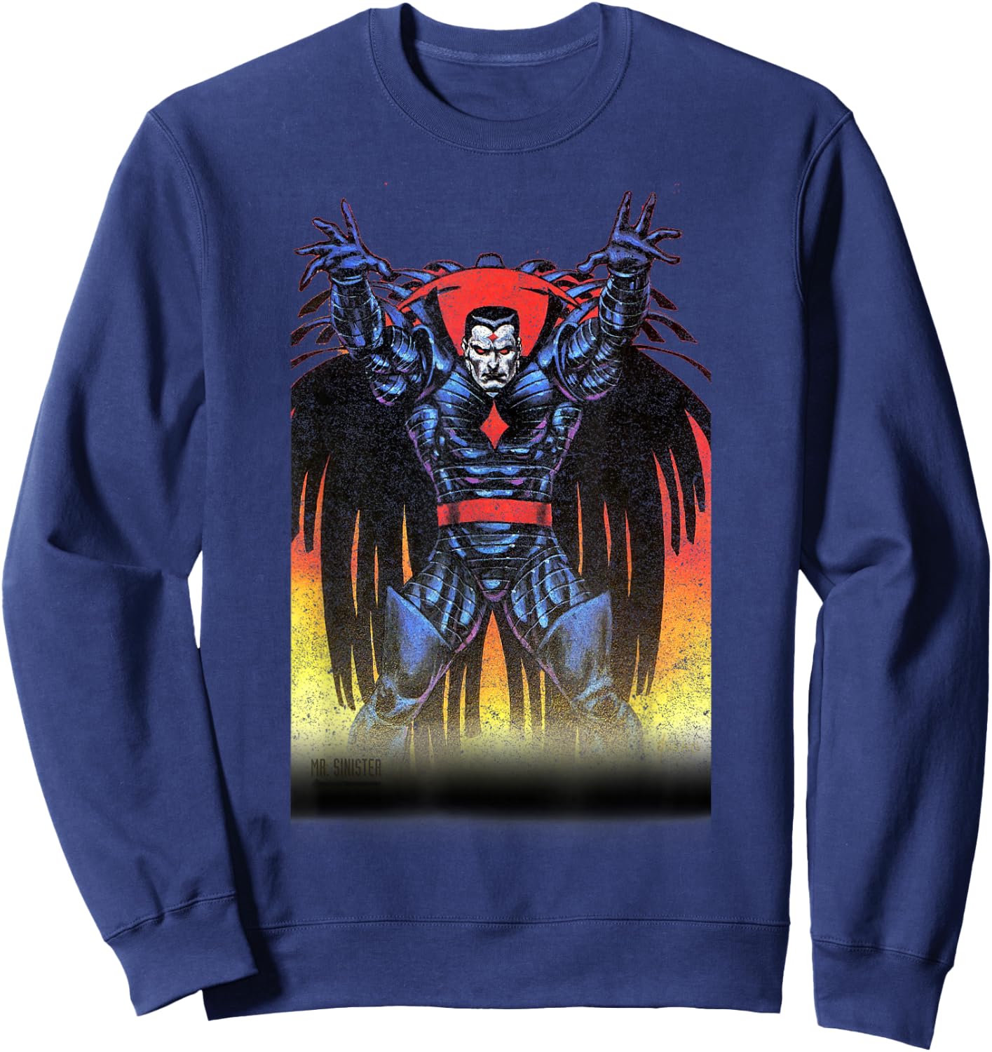 Marvel Comics Retro Classic Mr. Sinister Dawn Poster Sweatshirt - Sweatshirt | Navy