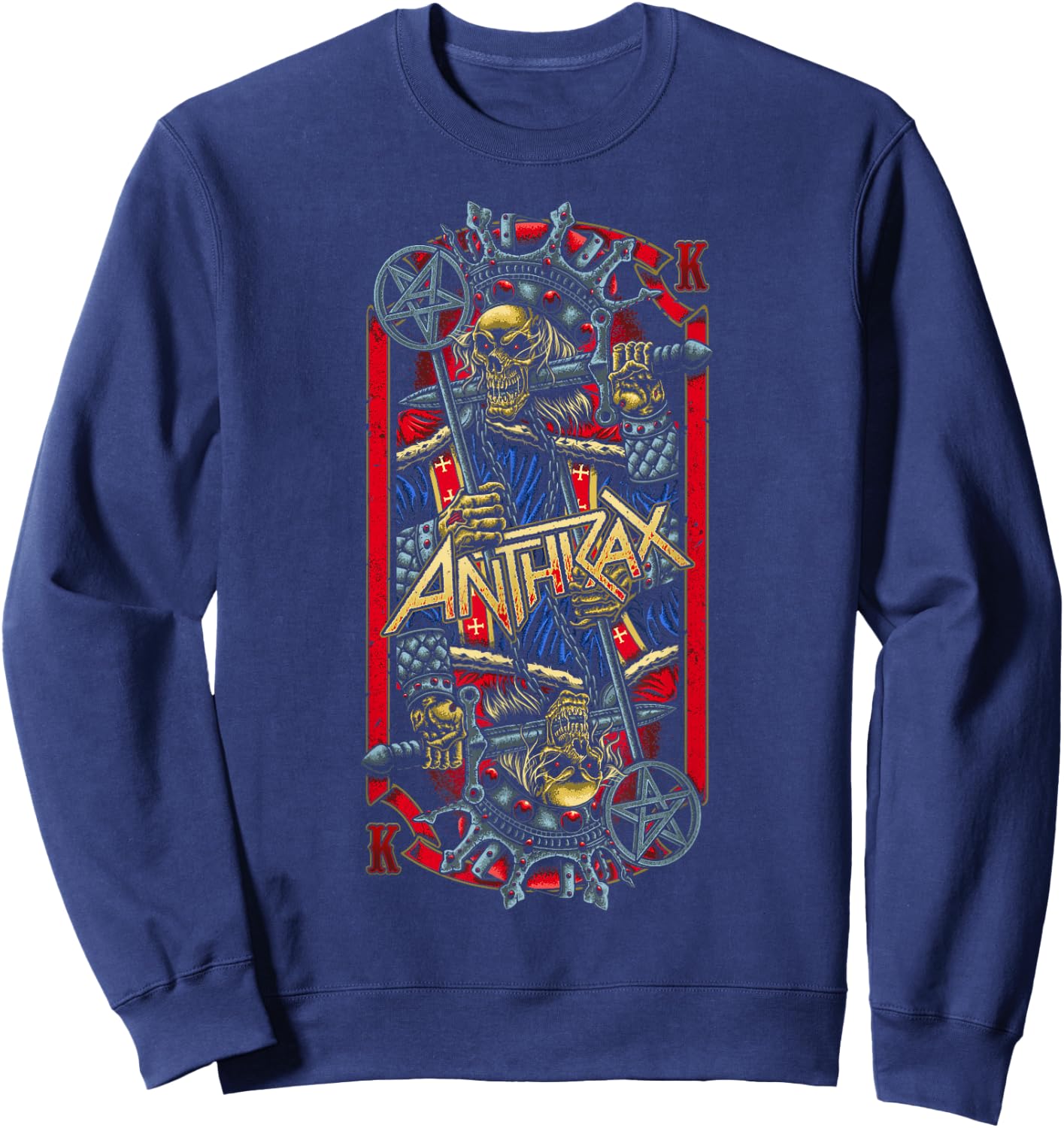 Anthrax – Evil King Sweatshirt - Sweatshirt | Navy
