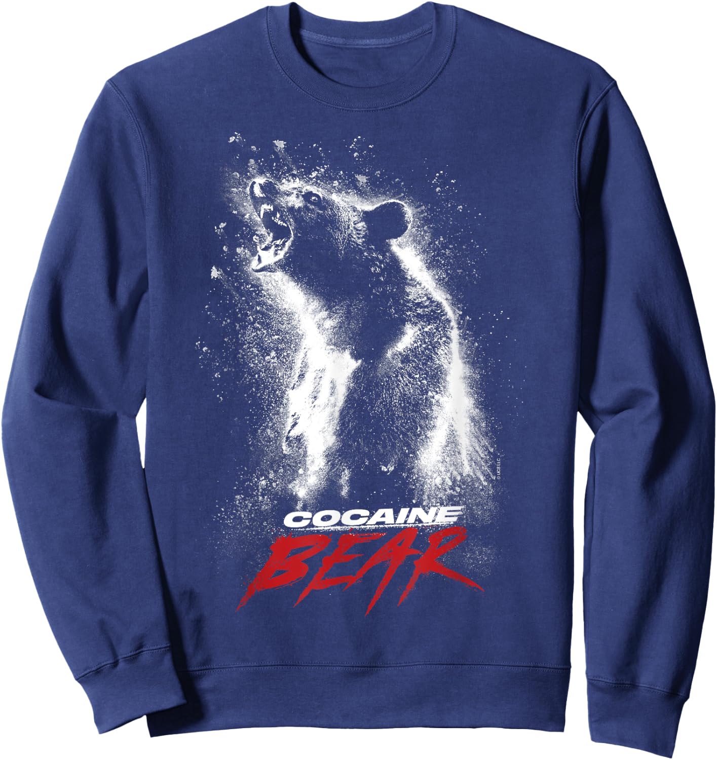 Cocaine Bear Poster Sweatshirt - Sweatshirt | Navy