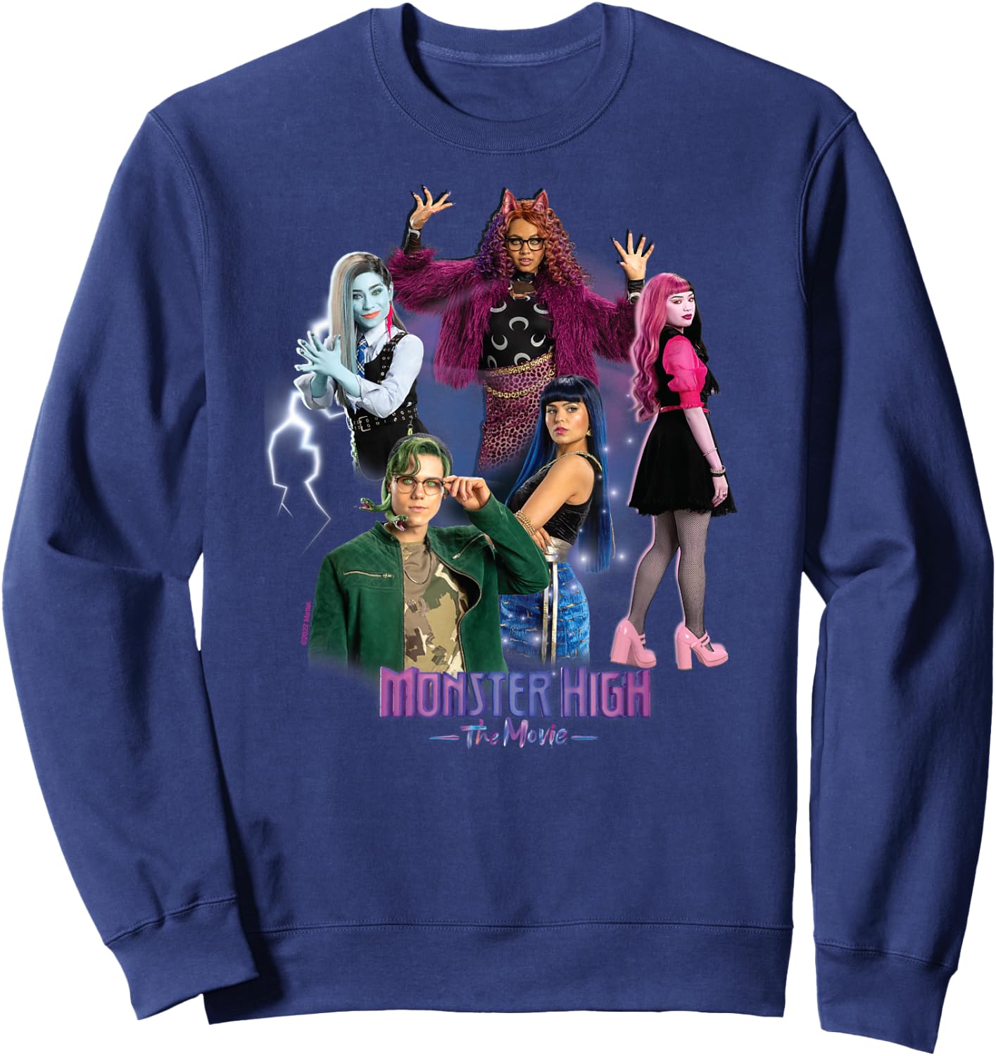 Monster High - MH Logo And Group Sweatshirt - Sweatshirt | Navy