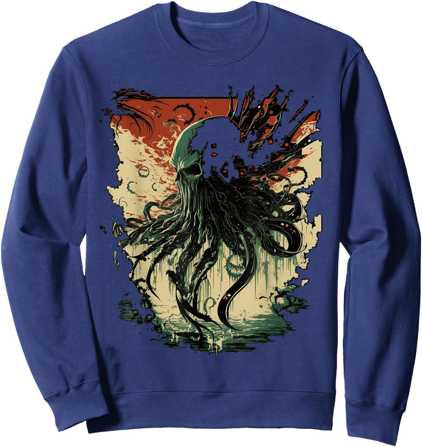 Cthulhu Lovecraft | Horror Cthulhu Myth | Entity of Cthulhu Sweatshirt - Sweatshirt | Navy