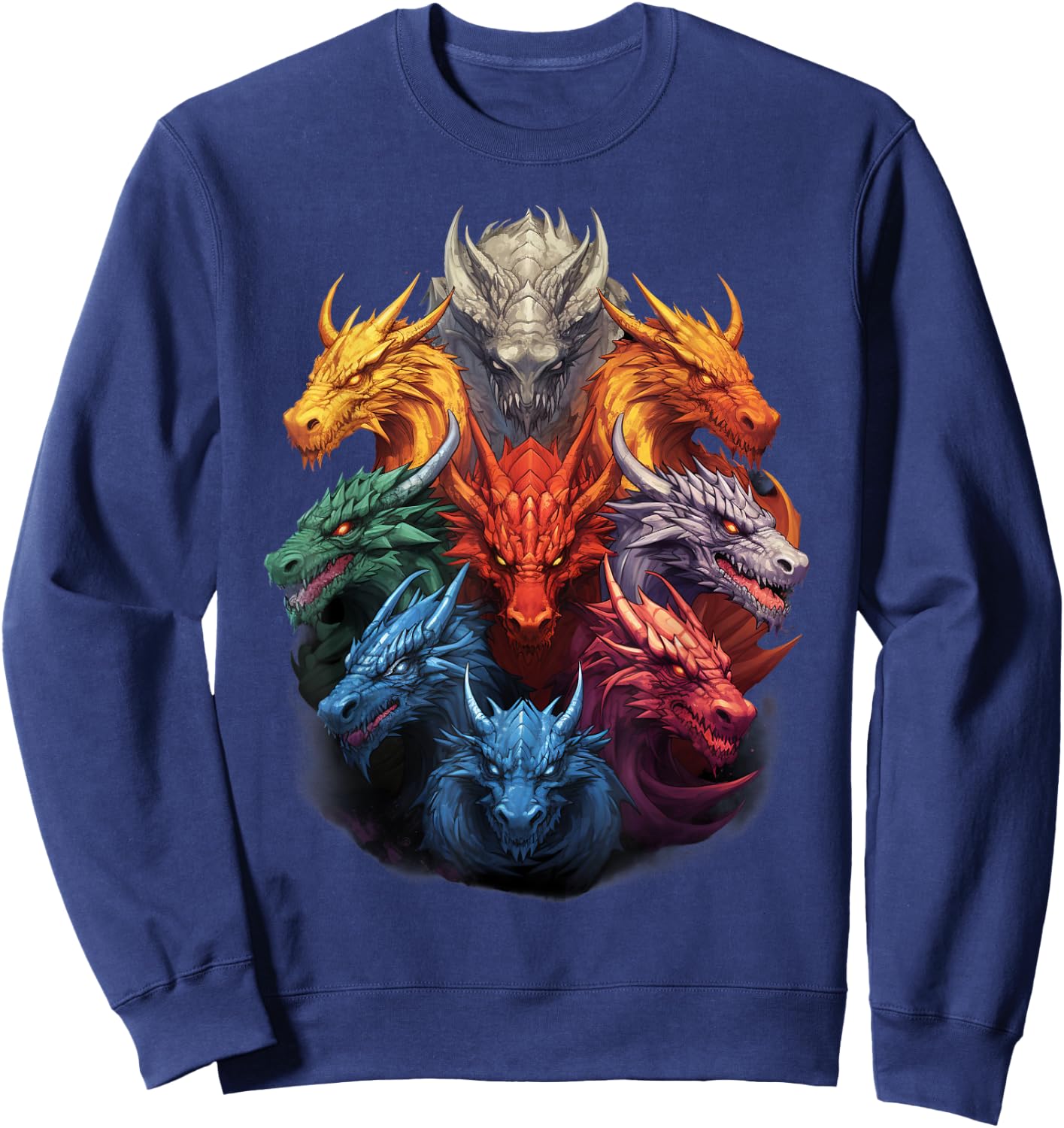 Dragon Lovers Dragon Types Women Men Girls Boys Dragons Sweatshirt - Sweatshirt | Navy
