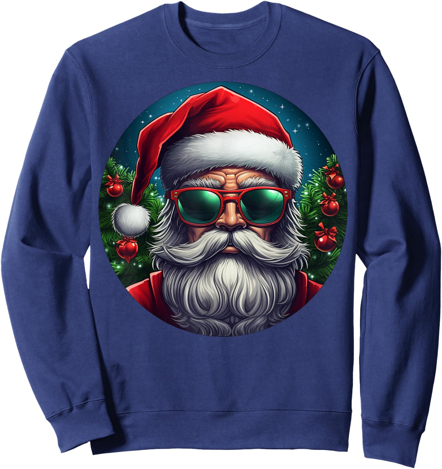 Cool Santa Claus Sweatshirt - Sweatshirt | Navy