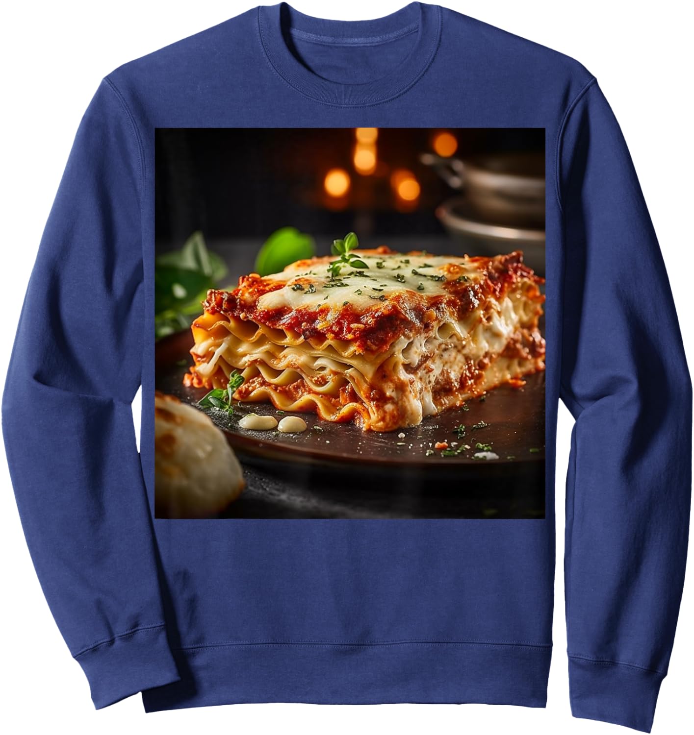 Epic Lasagna Slice Graphic For Italian Food Fans Sweatshirt - Sweatshirt | Navy