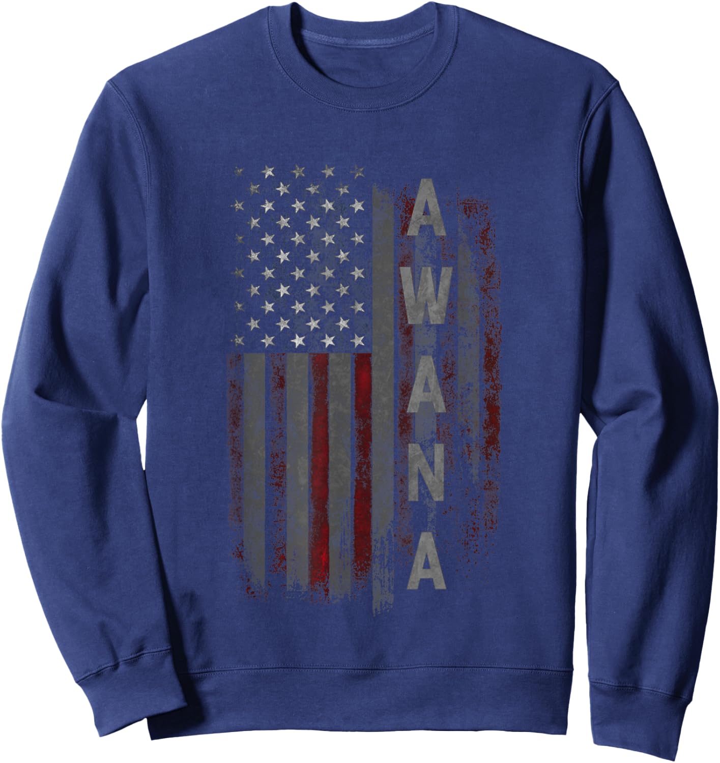 AWANA Family American Flag Sweatshirt - Sweatshirt | Navy