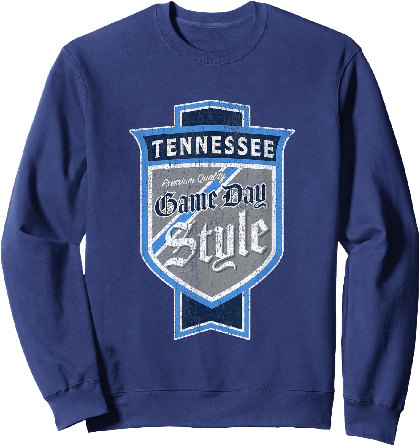 Faded Tennessee Beer Label - NashvillePride Sweatshirt - Sweatshirt | Navy