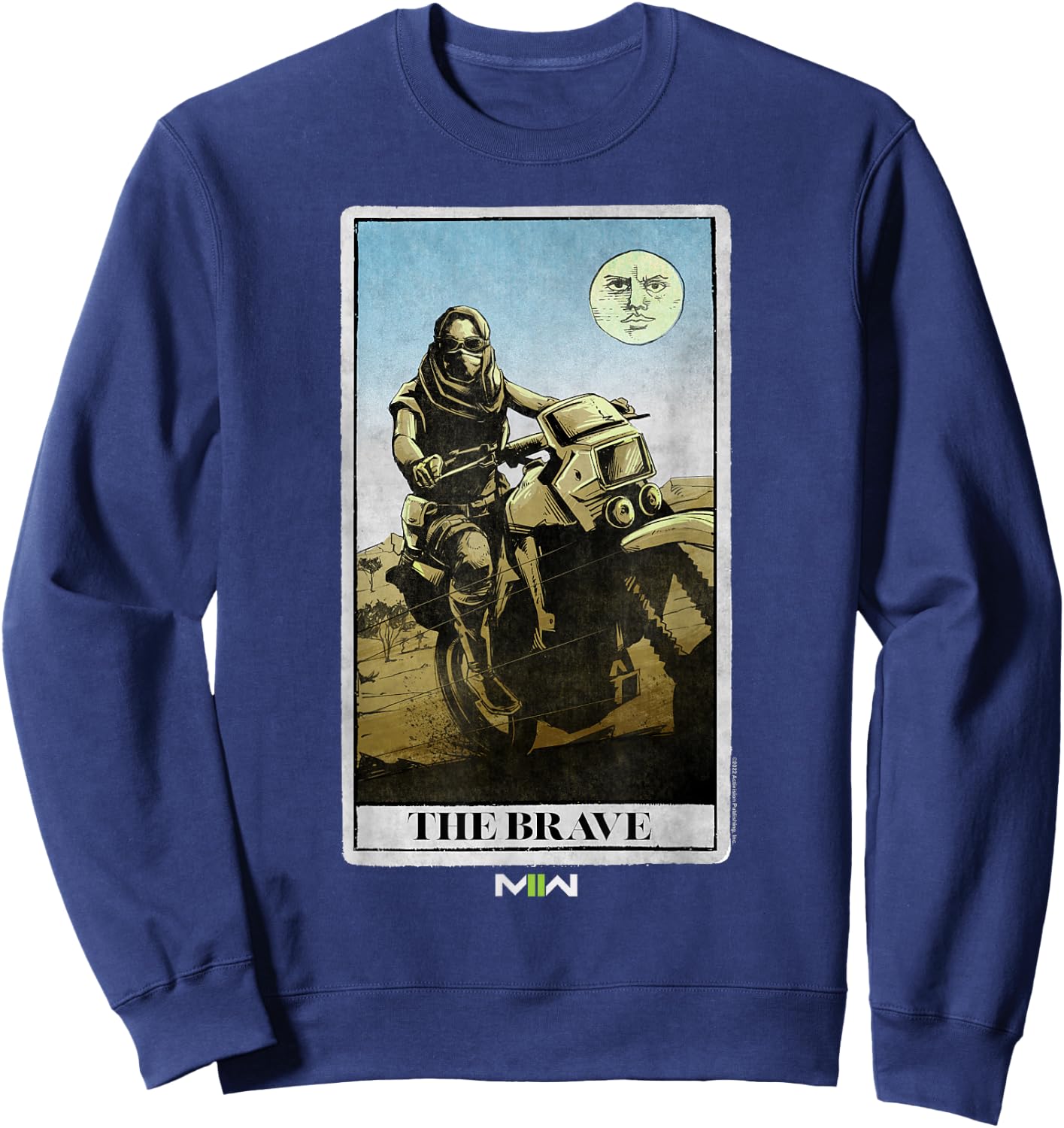 Call of Duty: Modern Warfare 2 The Brave Desert Bike Card Sweatshirt - Sweatshirt | Navy