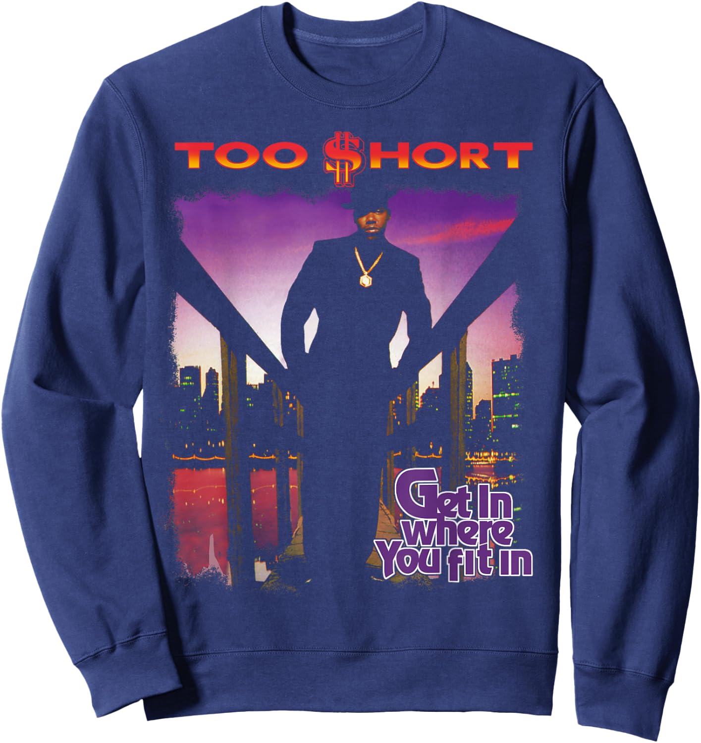 Too Short - Get In Where You Fit In Album Sweatshirt - Sweatshirt | Navy