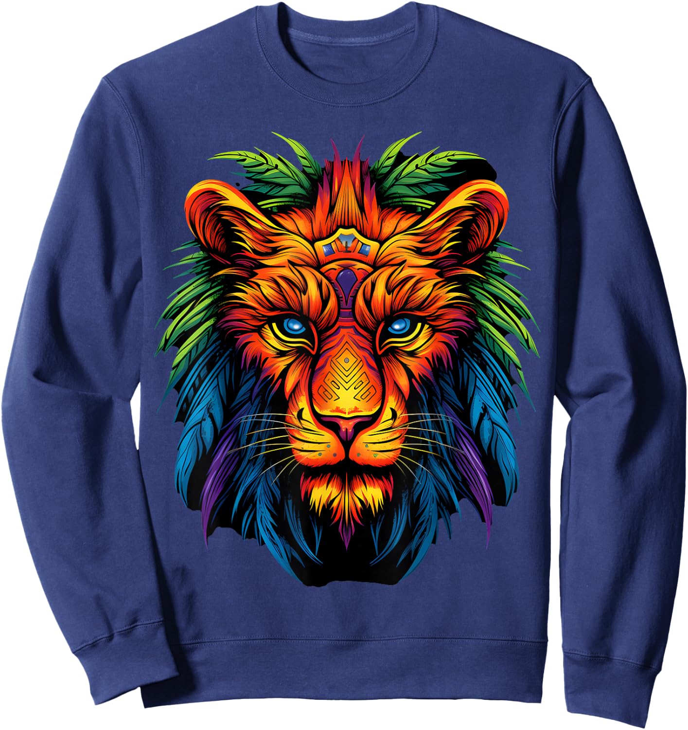Tribal Lion Sweatshirt - Sweatshirt | Navy