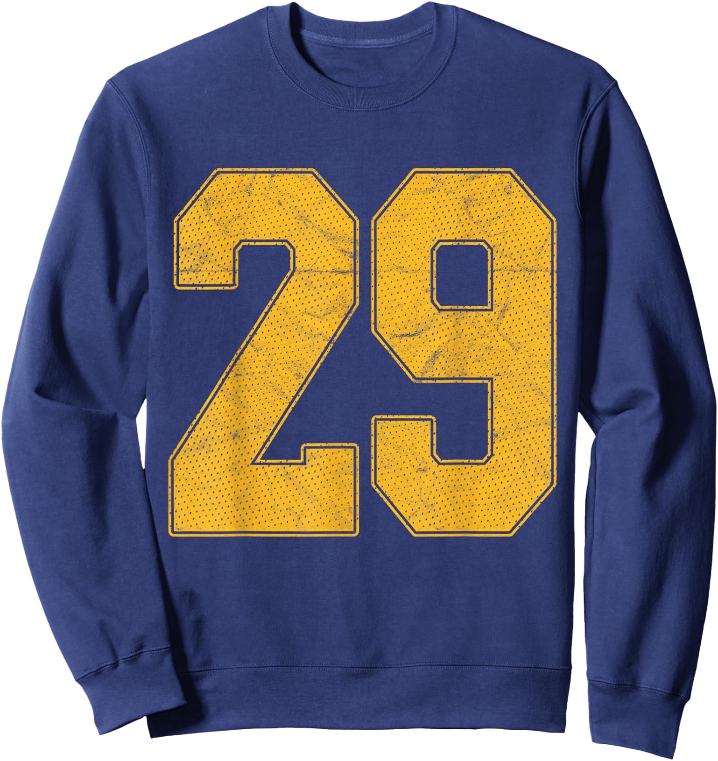 Number 29 Numbered Uniform Sports Team Jersey 29th Birthday Sweatshirt - Sweatshirt | Navy