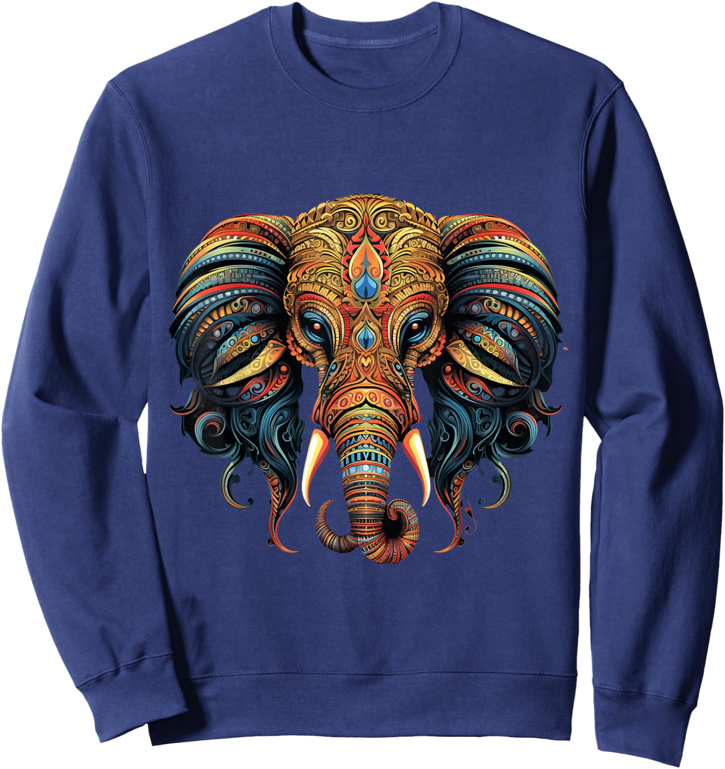 Elephant Graphic Sweatshirt - Sweatshirt | Navy