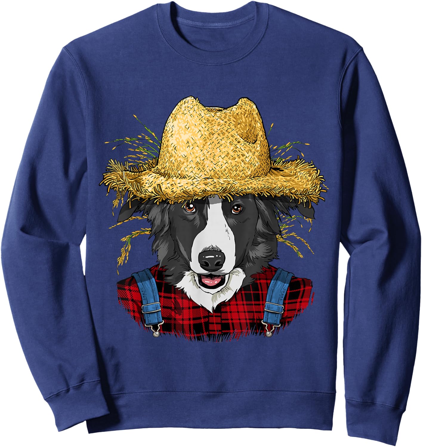 Border Collie Farmer Border Collie Dog Lover Sweatshirt - Sweatshirt | Navy