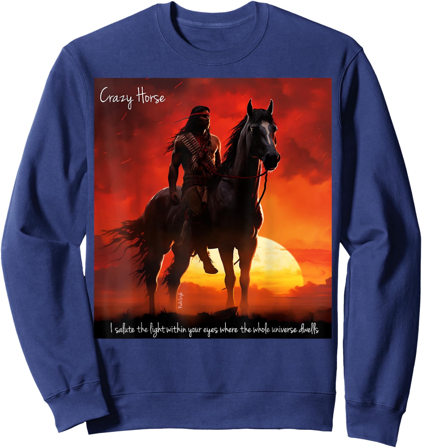 Crazy Horse Sweatshirt - Sweatshirt | Navy