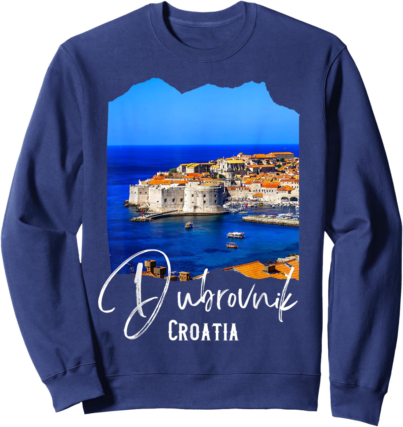 Dubrovnik Souvenir Croatia Dubrovnik Sweatshirt - Sweatshirt | Navy