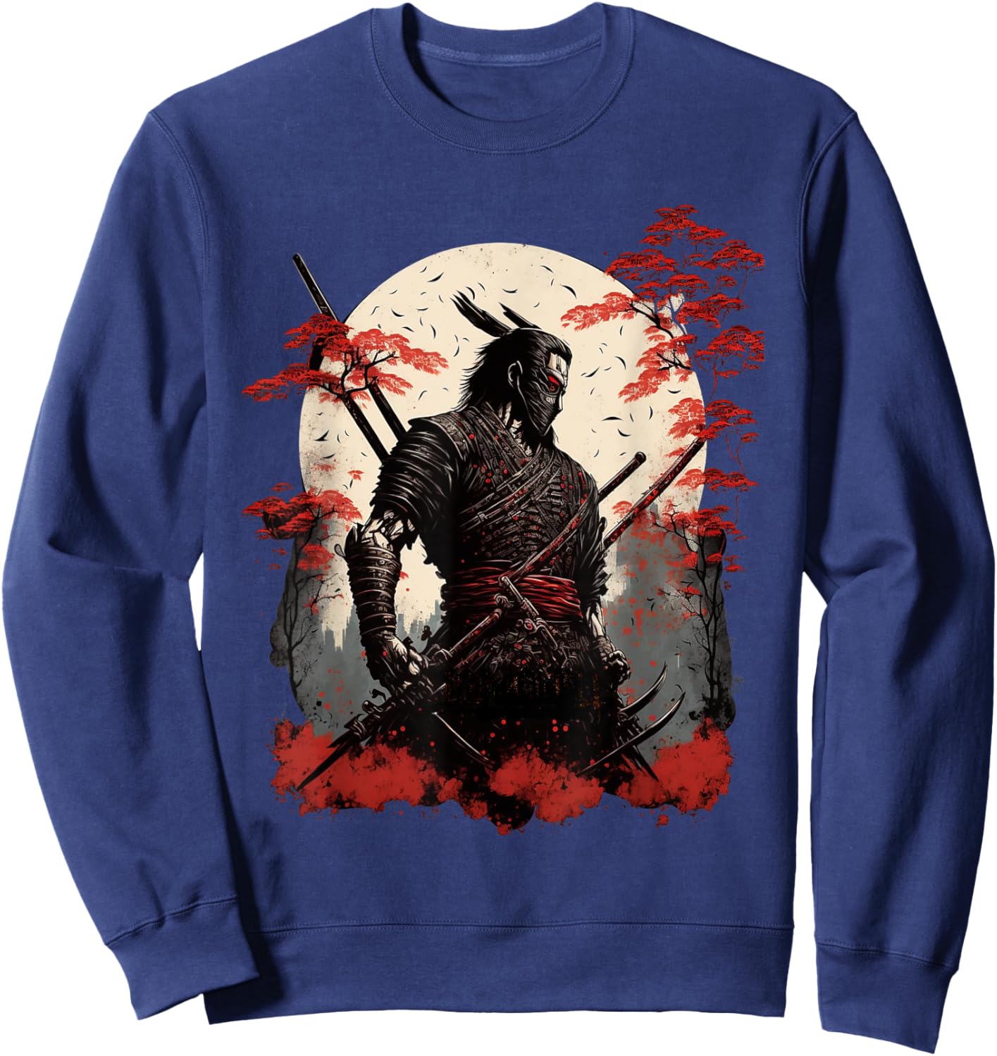 Ancient Japanese Samurai Shirt Bushido Code Warrior Gifts Sweatshirt - Sweatshirt | Navy