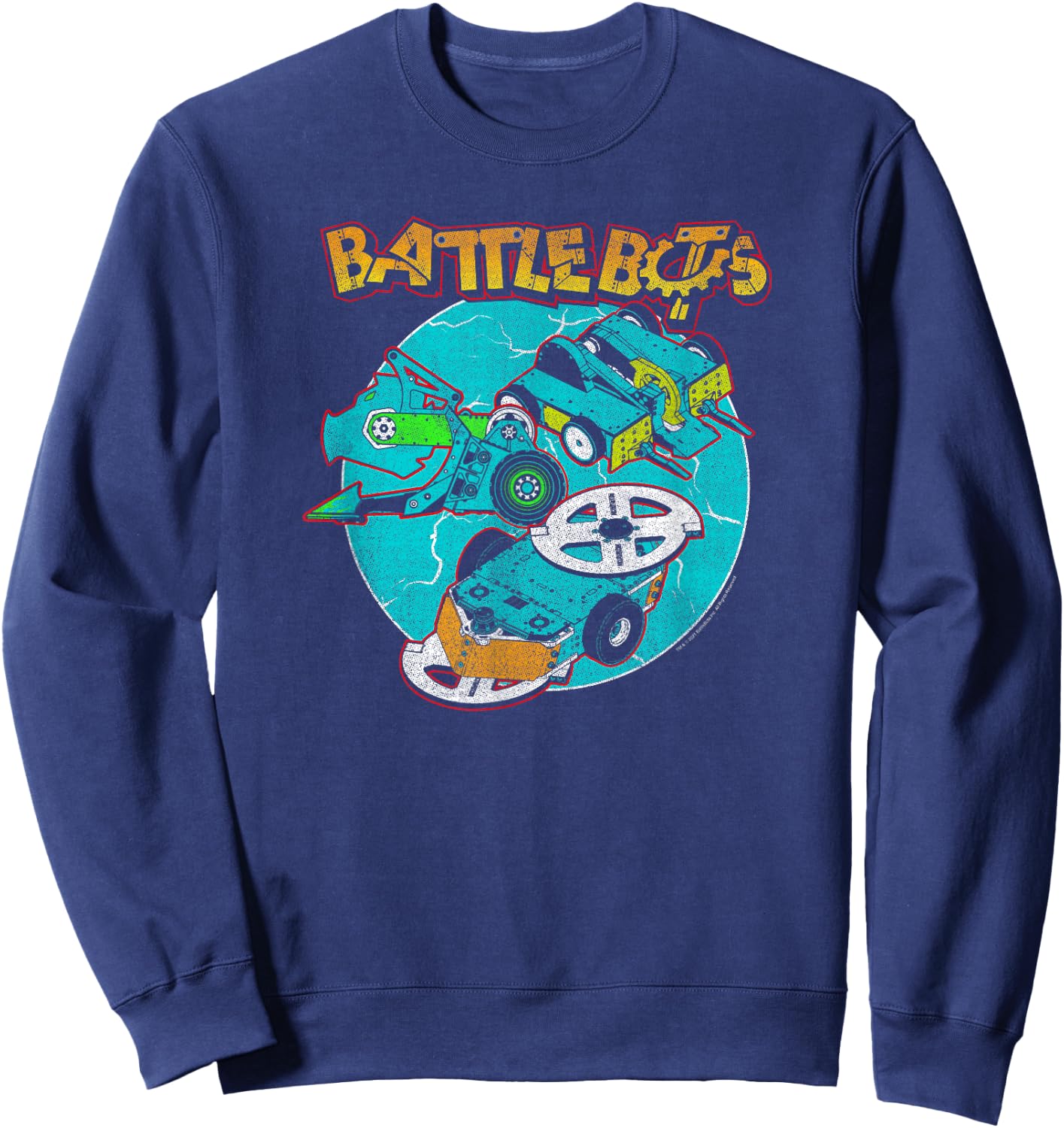 BattleBots Group Robot Lock Up Logo Sweatshirt - Sweatshirt | Navy