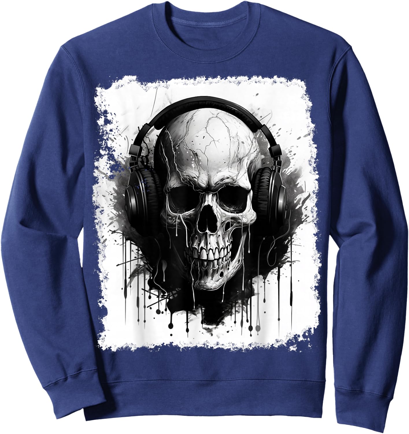 Skeleton Music Sweatshirt - Sweatshirt | Navy