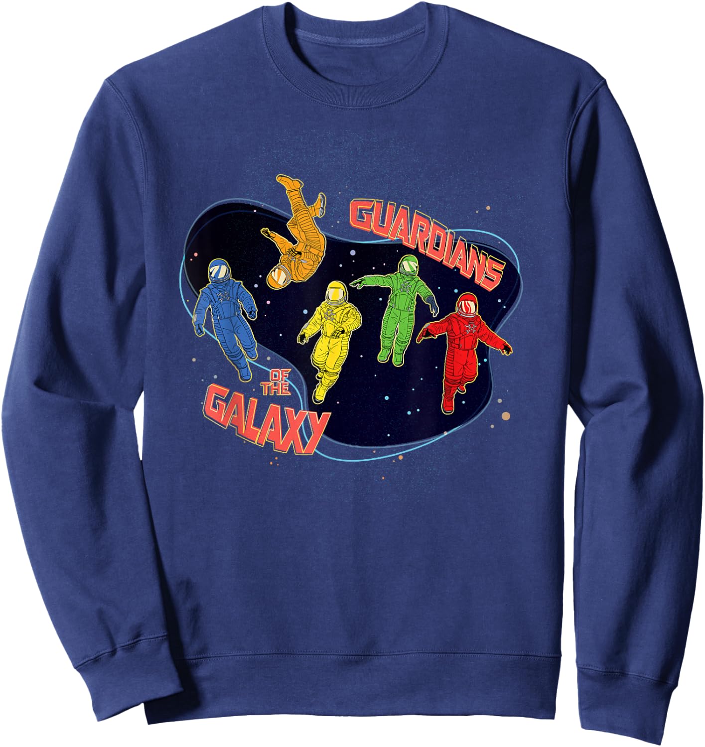 Marvel Guardians of the Galaxy Volume 3 Team in Spacesuits Sweatshirt - Sweatshirt | Navy