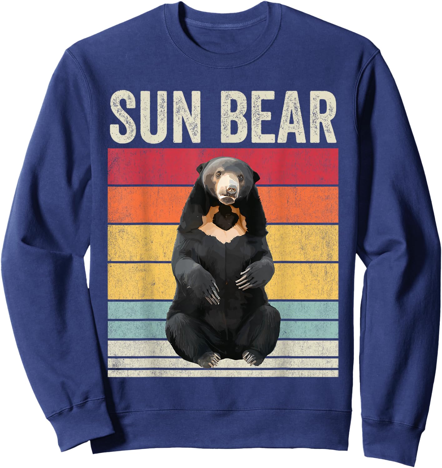 Sun Bear Vintage, Sun Bear Sweatshirt - Sweatshirt | Navy