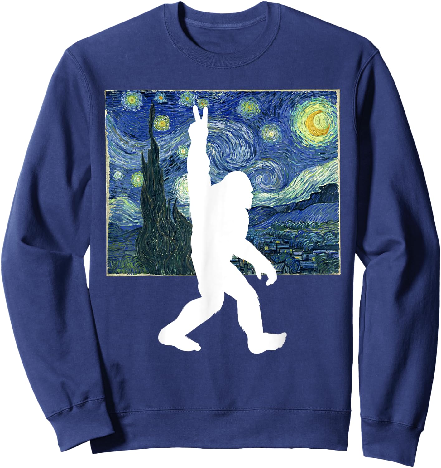 Bigfoot Starry Night Sweatshirt - Sweatshirt | Navy