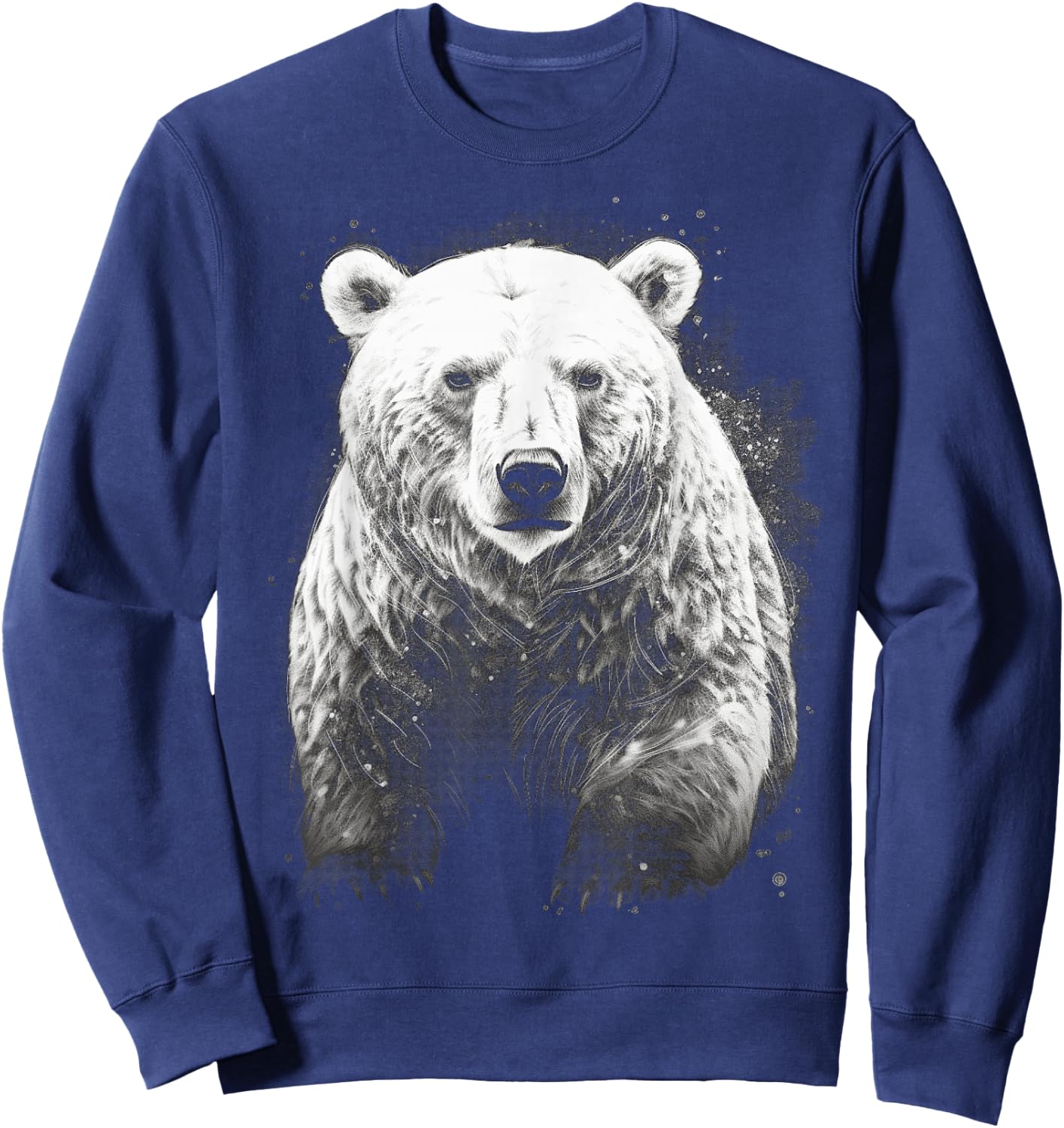 Polar Bear wild animals art animal animal Polar Bear Sweatshirt - Sweatshirt | Navy