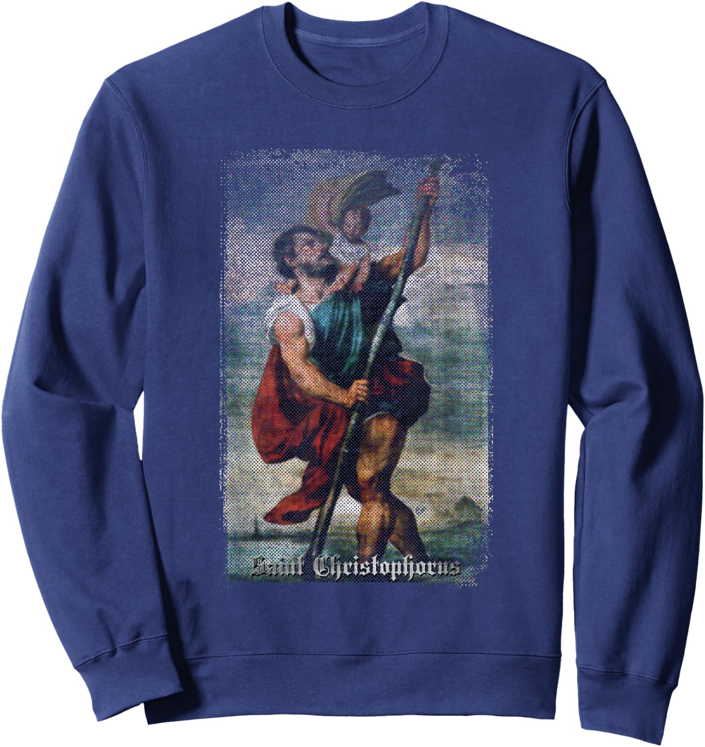 St Christopher - Patron Saint of Drivers Sweatshirt - Sweatshirt | Navy