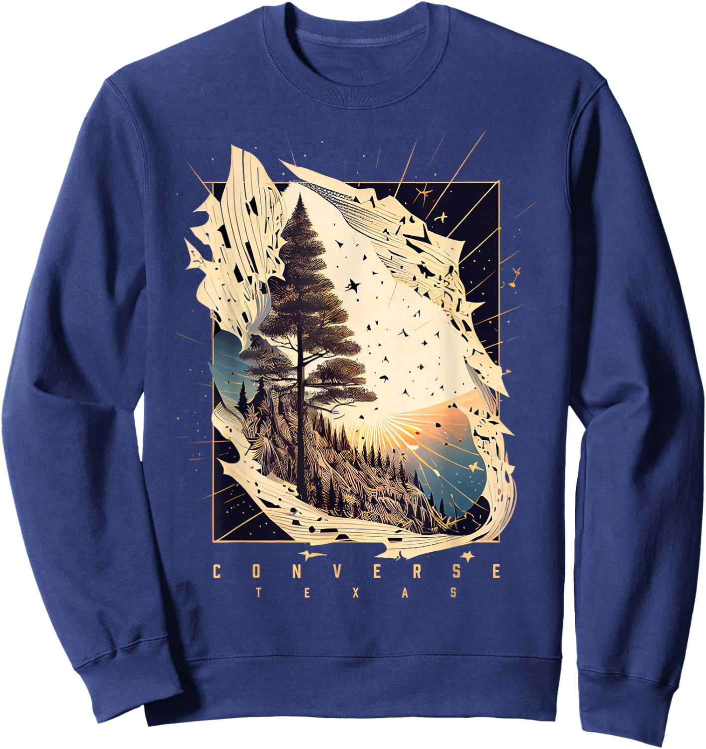 Converse Texas Vintage Forest Sweatshirt - Sweatshirt | Navy