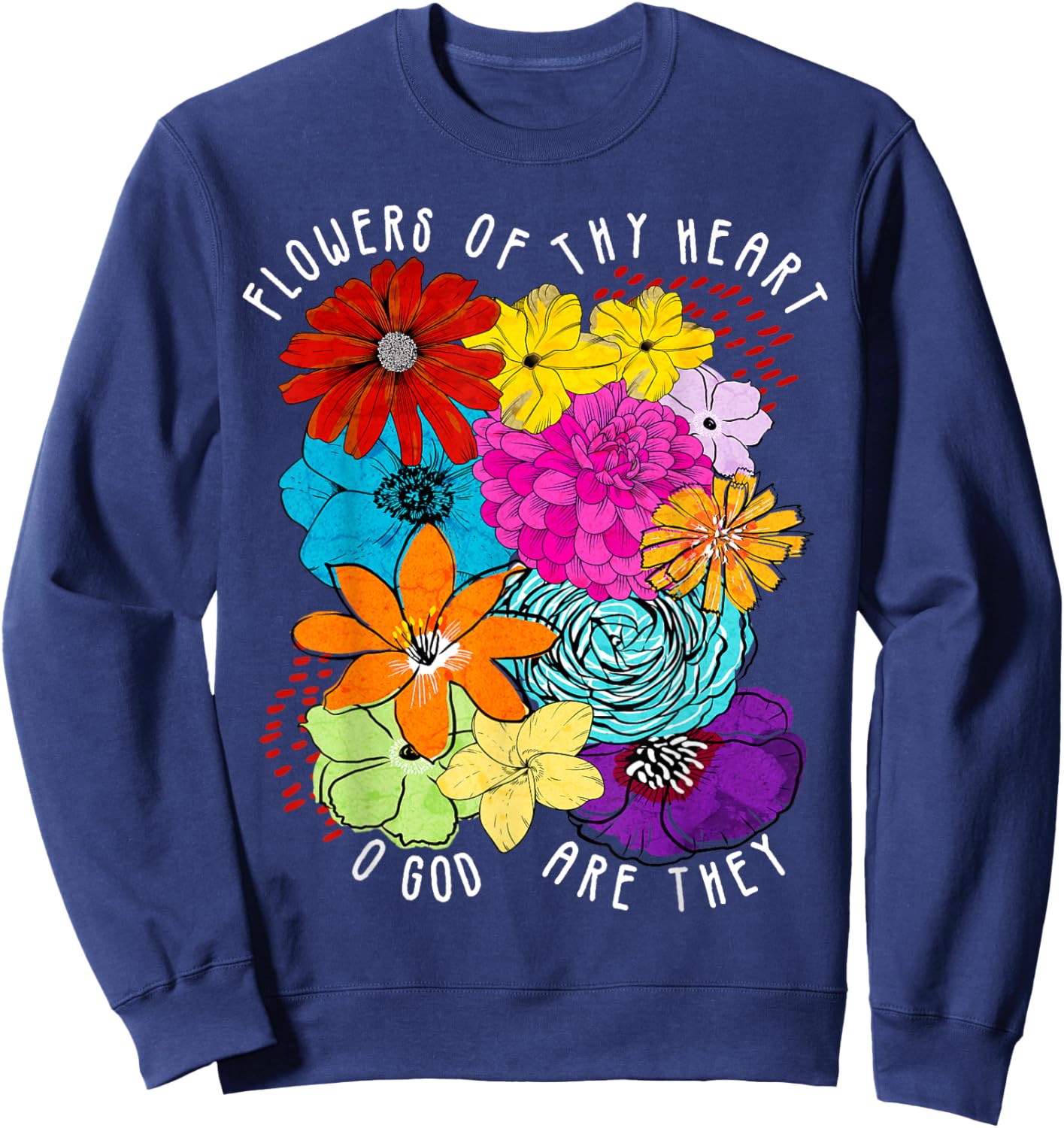 Flowers of Thy Heart Godspell Musical Theatre Sweatshirt - Sweatshirt | Navy