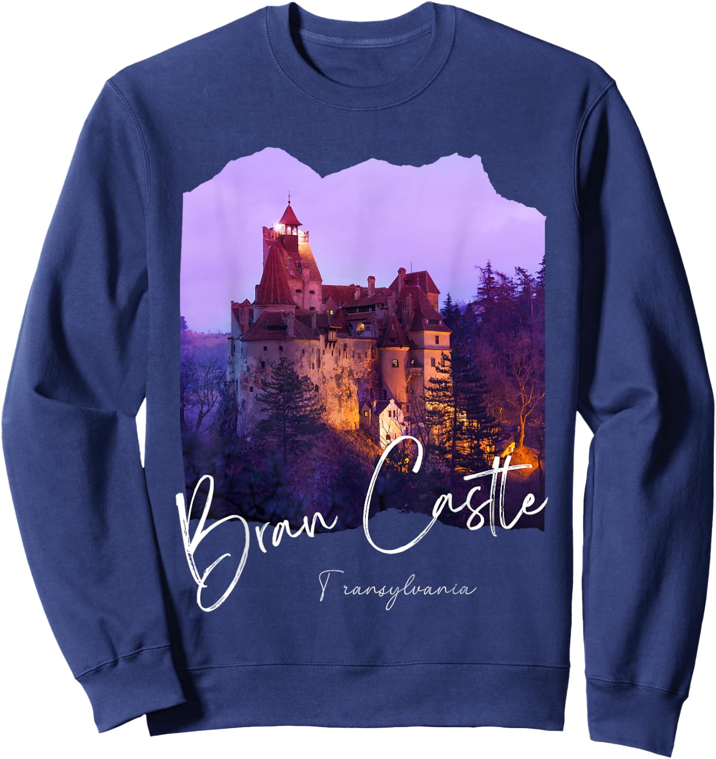 Bran Castle Romania Bran Castle Sweatshirt - Sweatshirt | Navy
