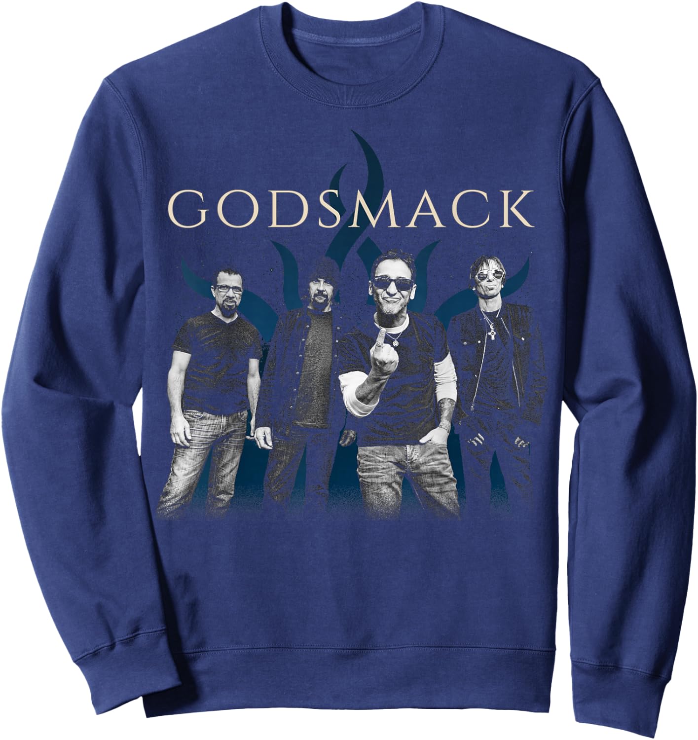 Godsmack – Blue Sun Photo Sweatshirt - Sweatshirt | Navy