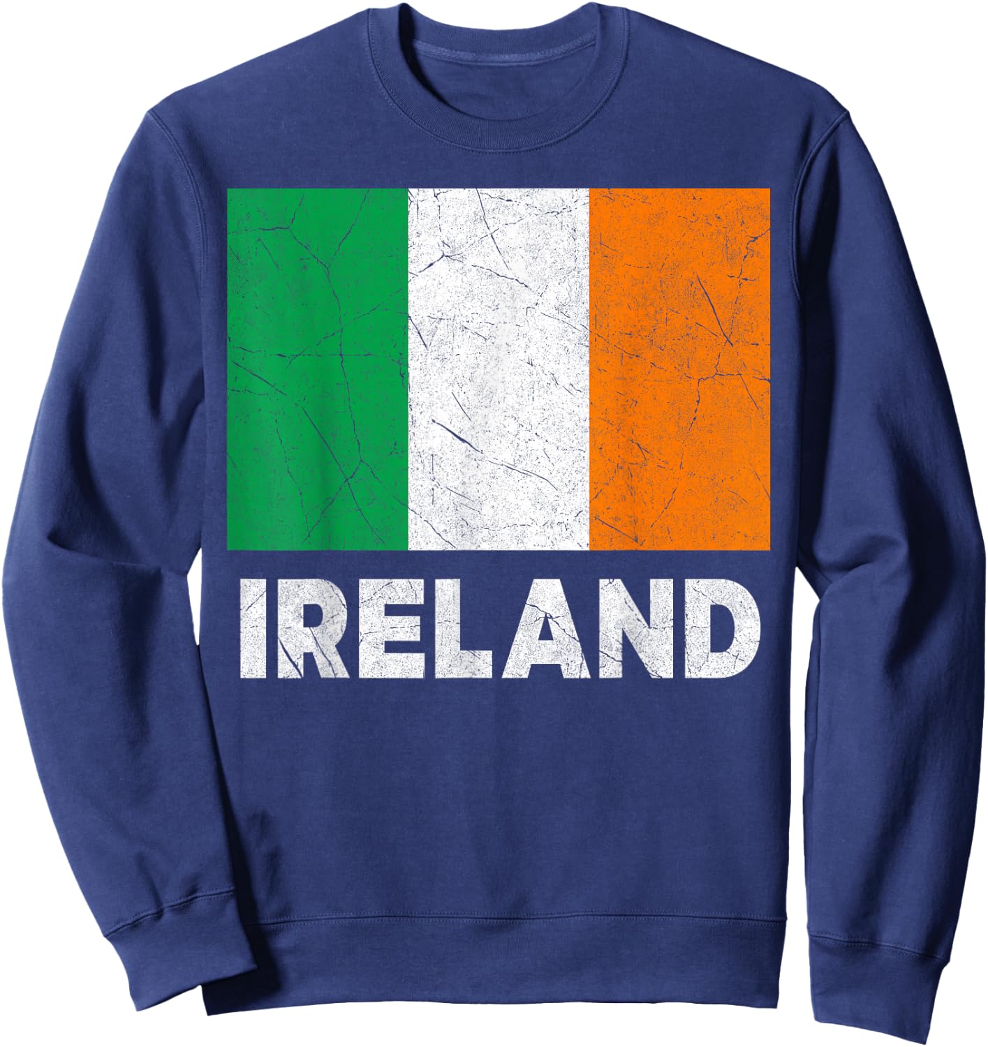Irish Flag Ireland Women Boys Girls Kids Birthday Sweatshirt - Sweatshirt | Navy