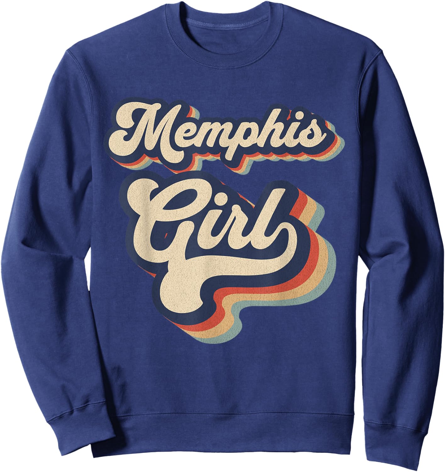 Vintage Design For Girls From Memphis Tennessee Sweatshirt - Sweatshirt | Navy