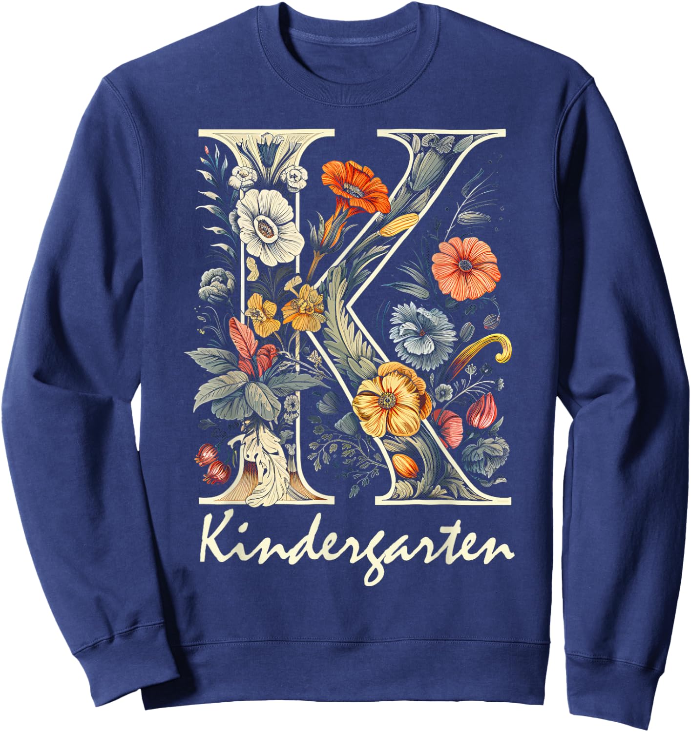 Kindergarten Teacher First Day of School Back to School Kids Sweatshirt - Sweatshirt | Navy