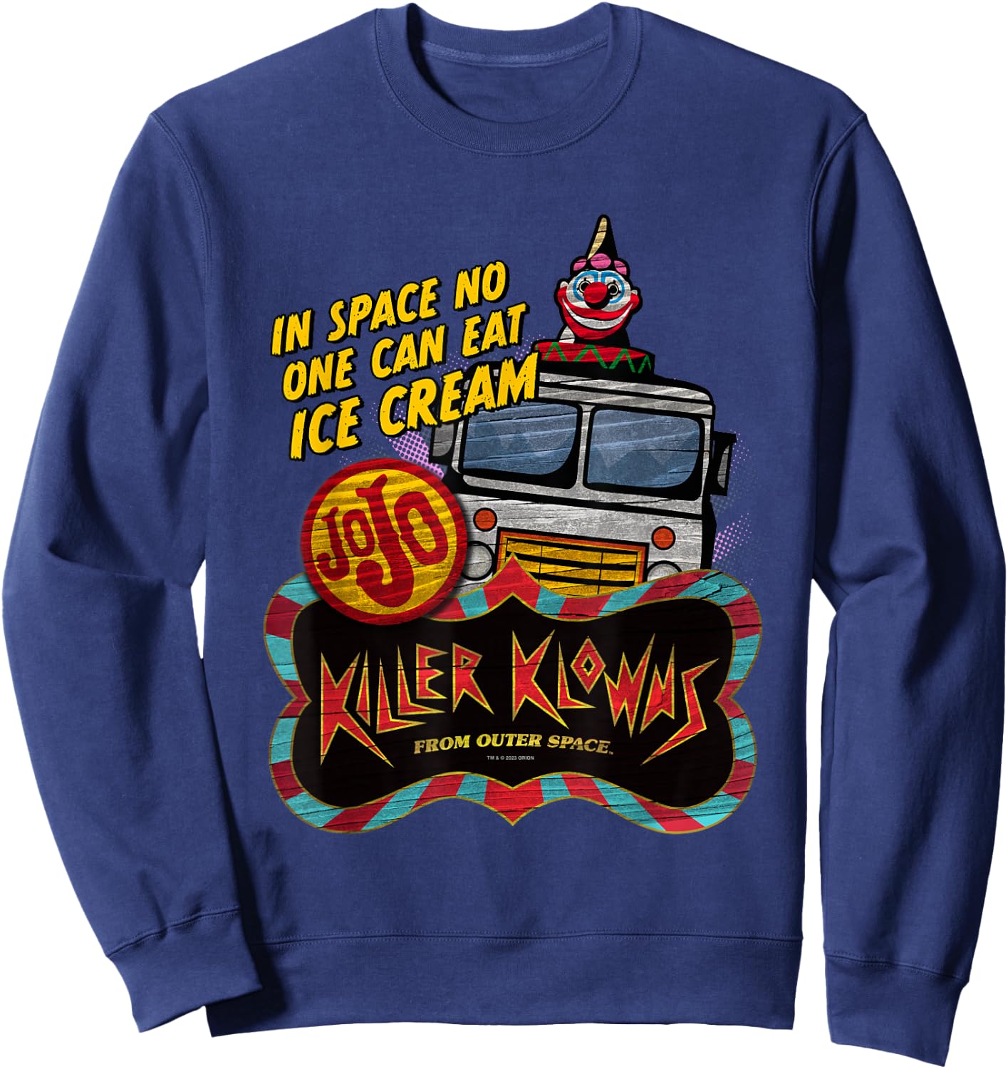 Killer Klowns from Outer Space Jojo Ice Cream Truck Sweatshirt - Sweatshirt | Navy