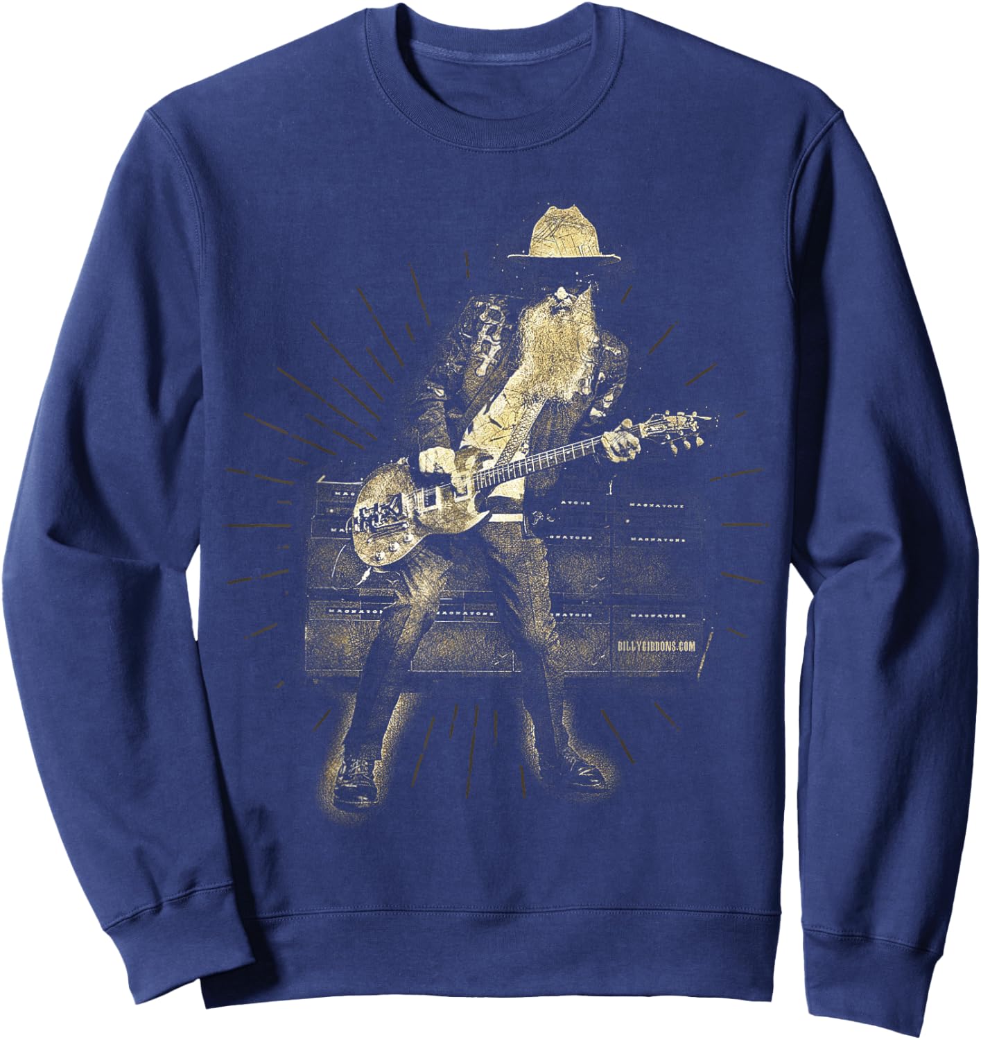 Official Billy F Gibbons from ZZ Top Live III Sweatshirt - Sweatshirt | Navy