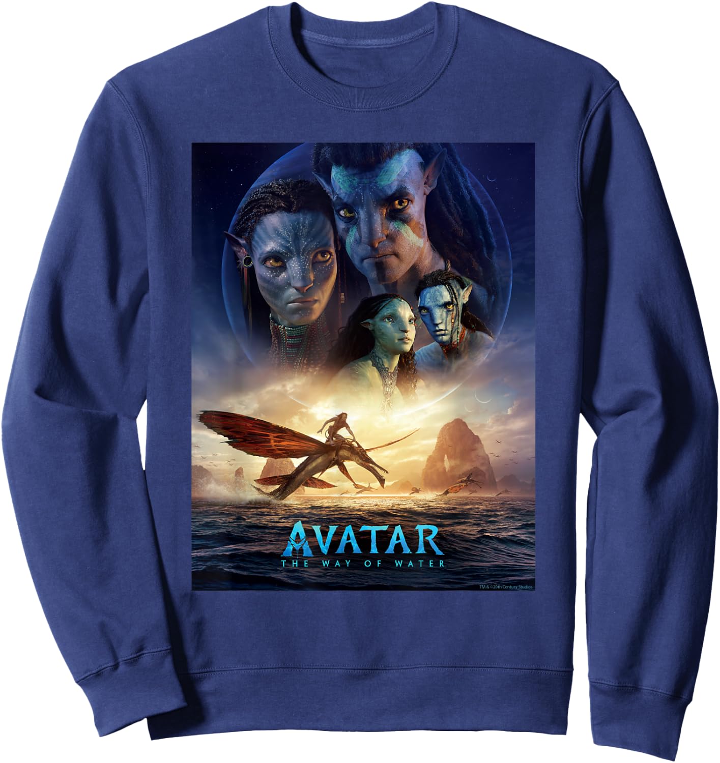 Avatar: The Way of Water Theatrical Movie Poster Small Sweatshirt - Sweatshirt | Navy