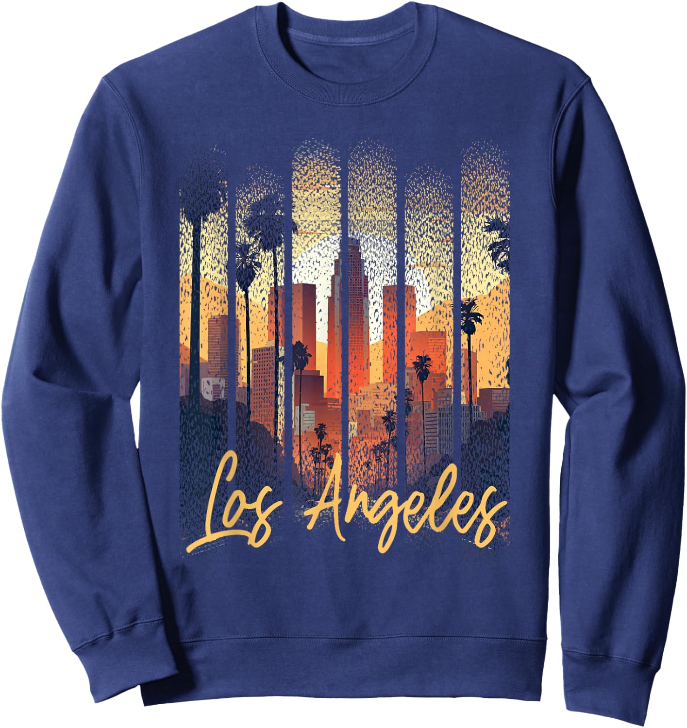 Los Angeles California City Downtown Skyline California L.A. Sweatshirt - Sweatshirt | Navy