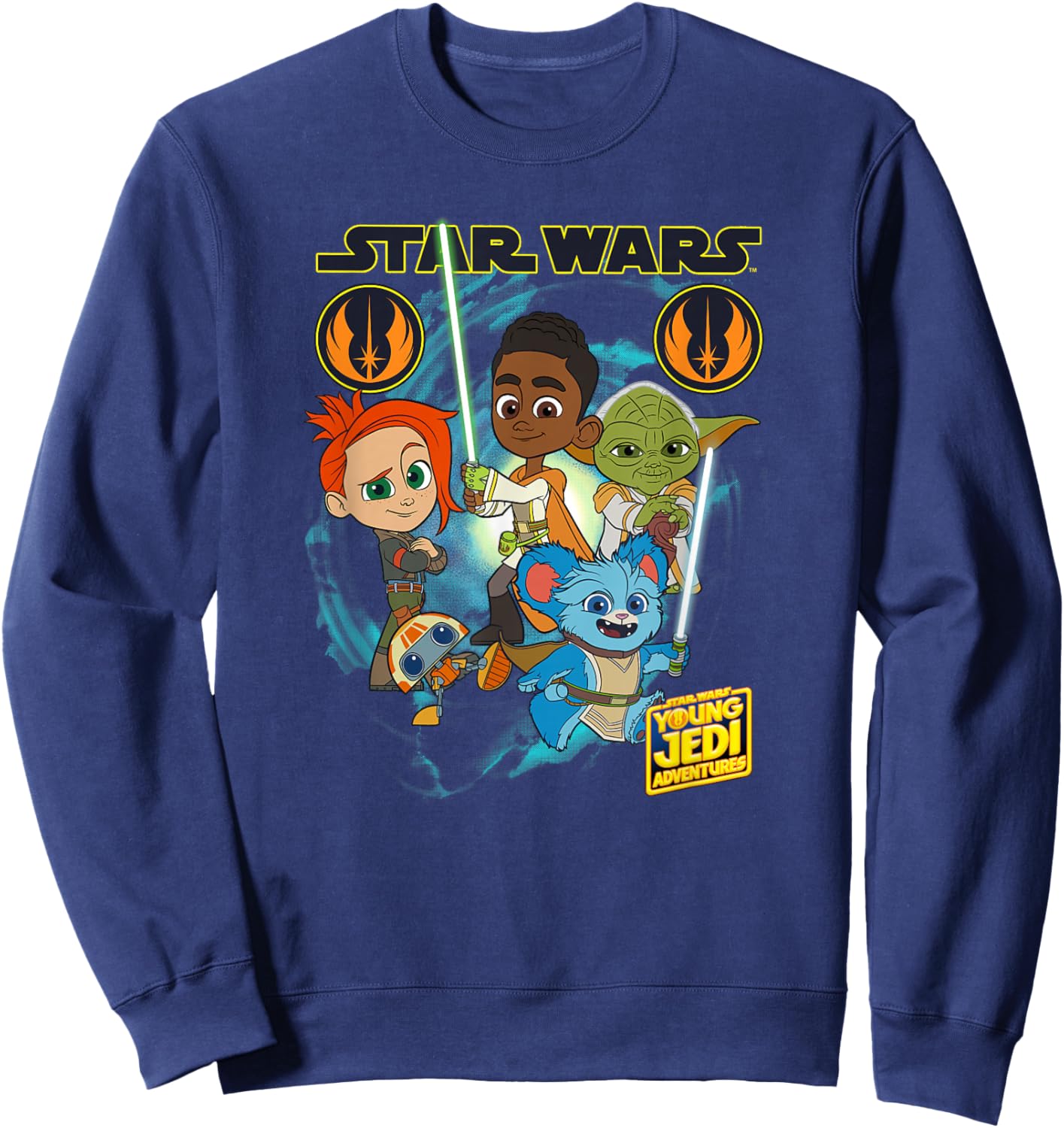 Star Wars: Young Jedi Adventures Hero Group Shot Sweatshirt - Sweatshirt | Navy
