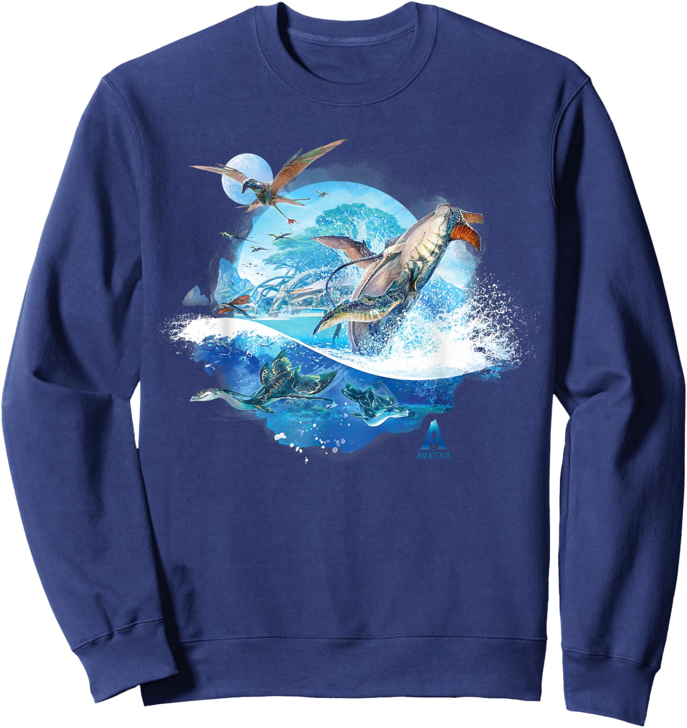 Avatar: The Way of Water Creatures of Sea and Sky Sweatshirt - Sweatshirt | Navy