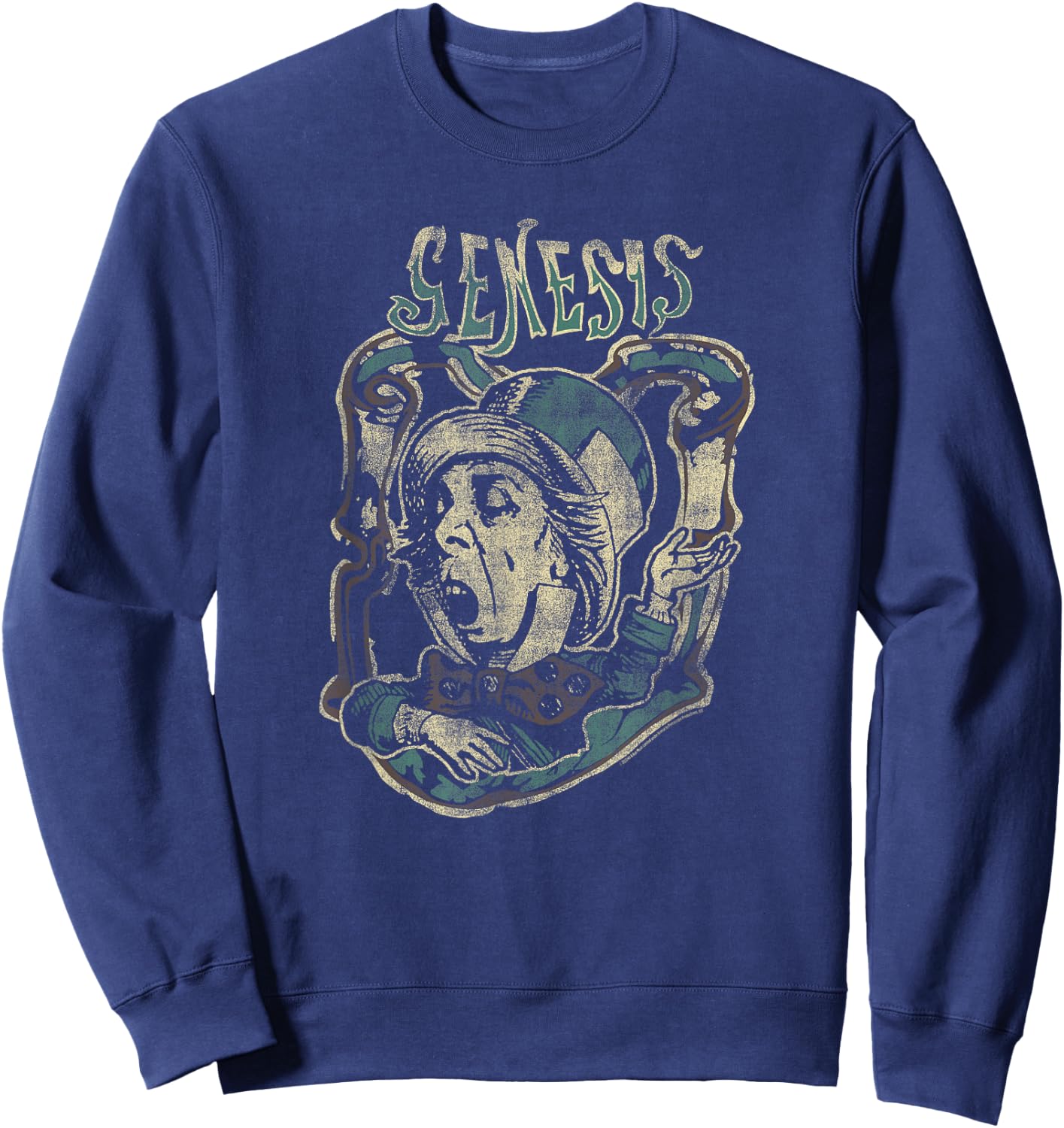 Genesis Mad Hatter Distressed Sweatshirt - Sweatshirt | Navy