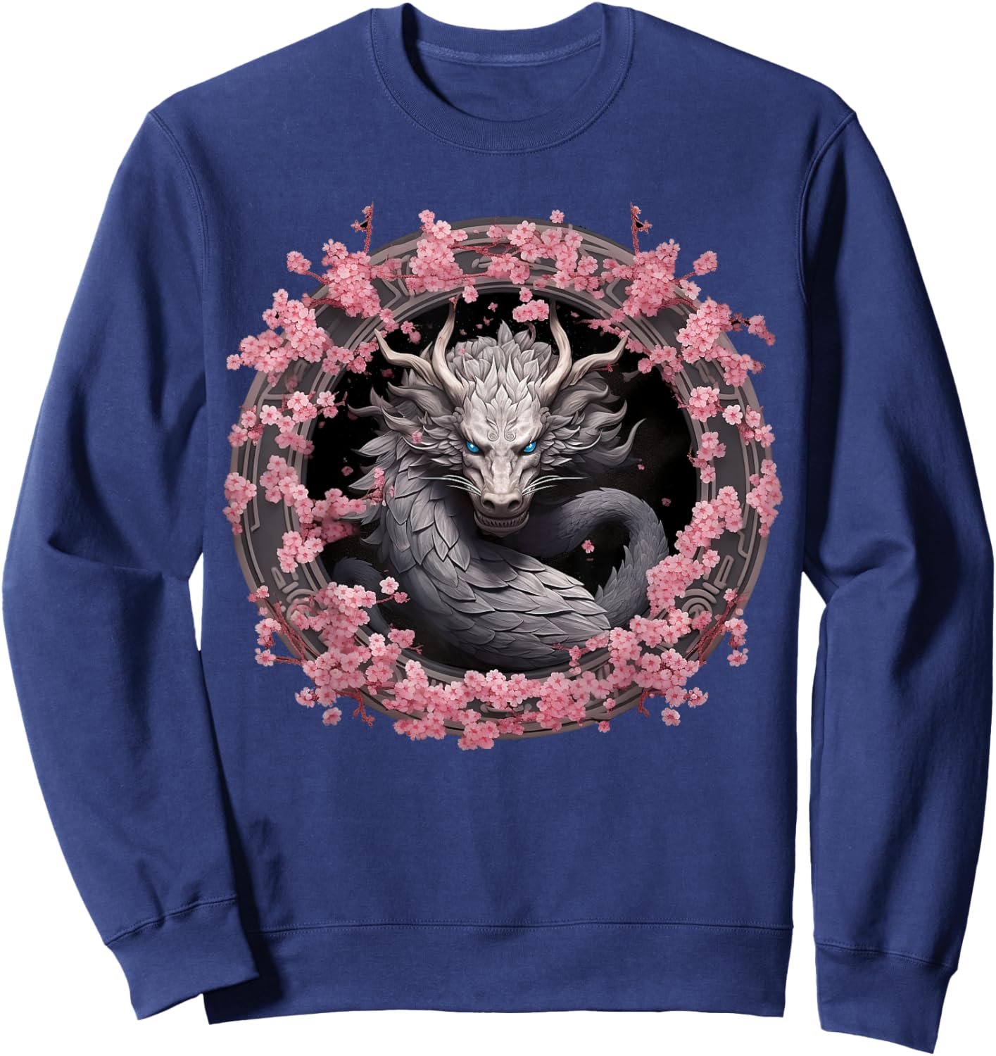 Blossom Dragon Sweatshirt - Sweatshirt | Navy